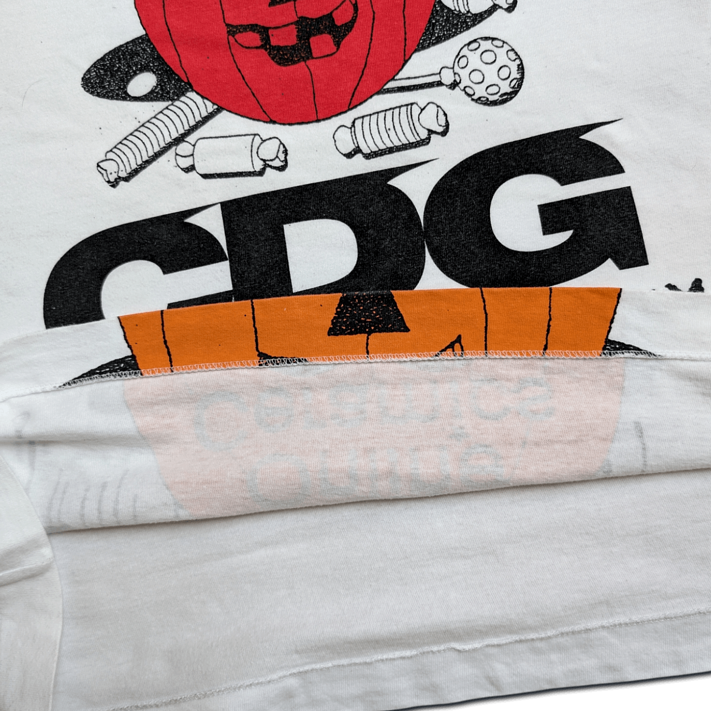CDG by Comme des Garcons CDG x Online Ceramics White Pumpkin T Shirt Large Size US L / EU 52-54 / 3 - 3 Thumbnail