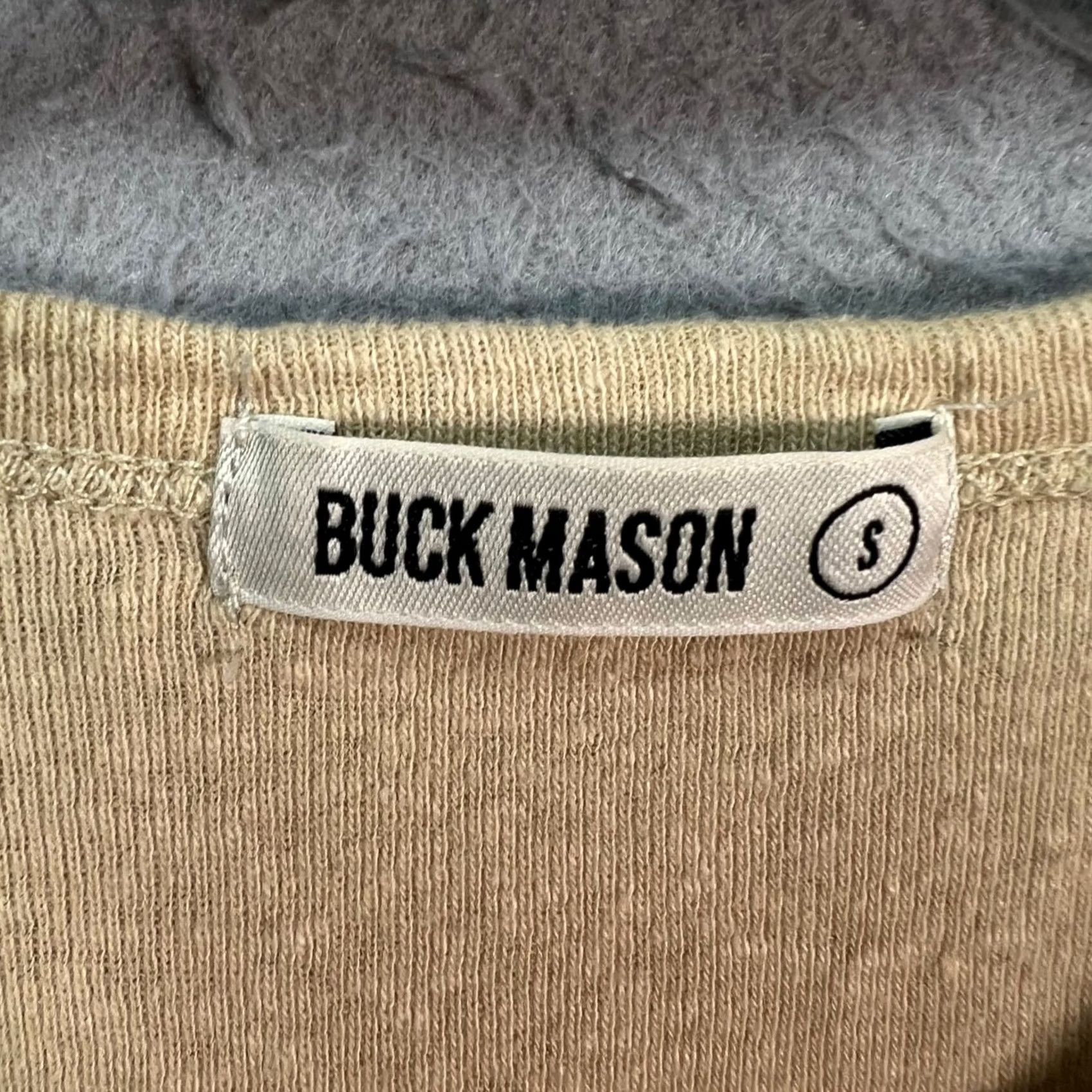 Buck Mason Buck Mason Womens Small Beige Crewneck T-Shirt Recycled Cotton Blend Shirt Short Sleeve Crew Neck Size S / US 4 / IT 40 - 3 Thumbnail