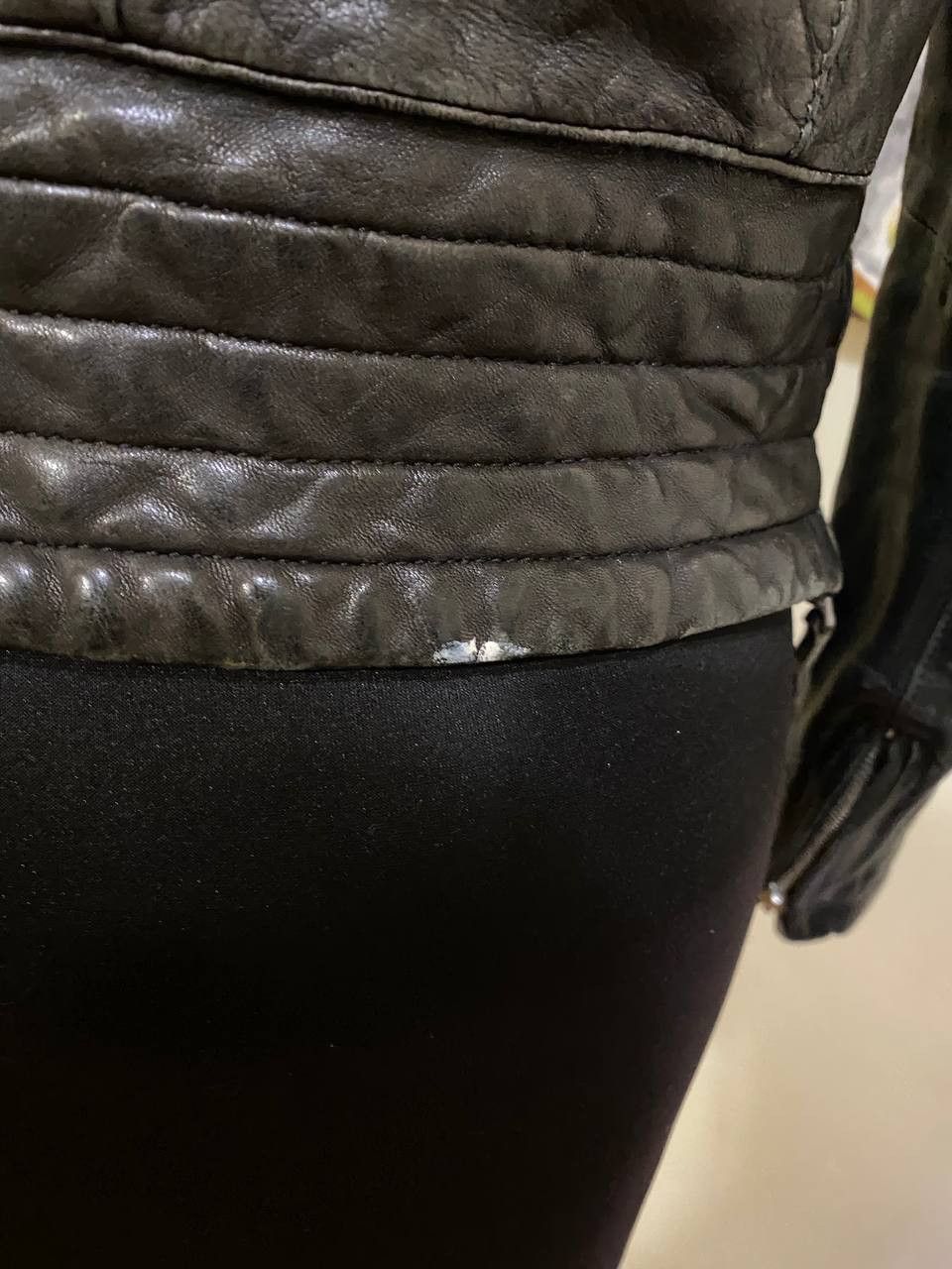 Allsaints AllSaints Italian leather biker jacket, size US 6. Size M / US 6-8 / IT 42-44 - 4 Thumbnail