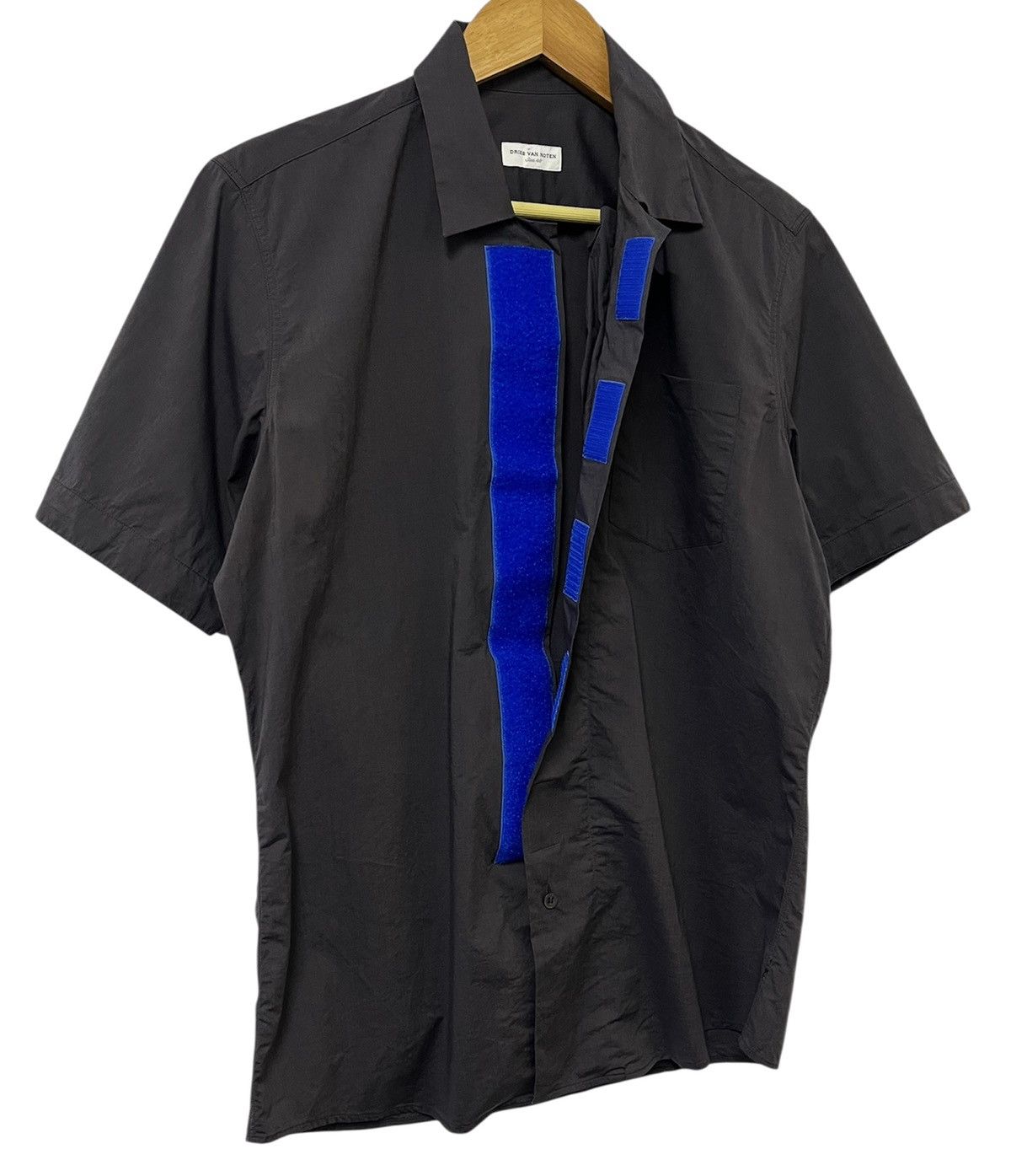 Dries Van Noten DRIES VAN NOTEN HIDDEN PLACKET BLUE PIPING LUXURY SHIRT Size US M / EU 48-50 / 2 - 6 Thumbnail