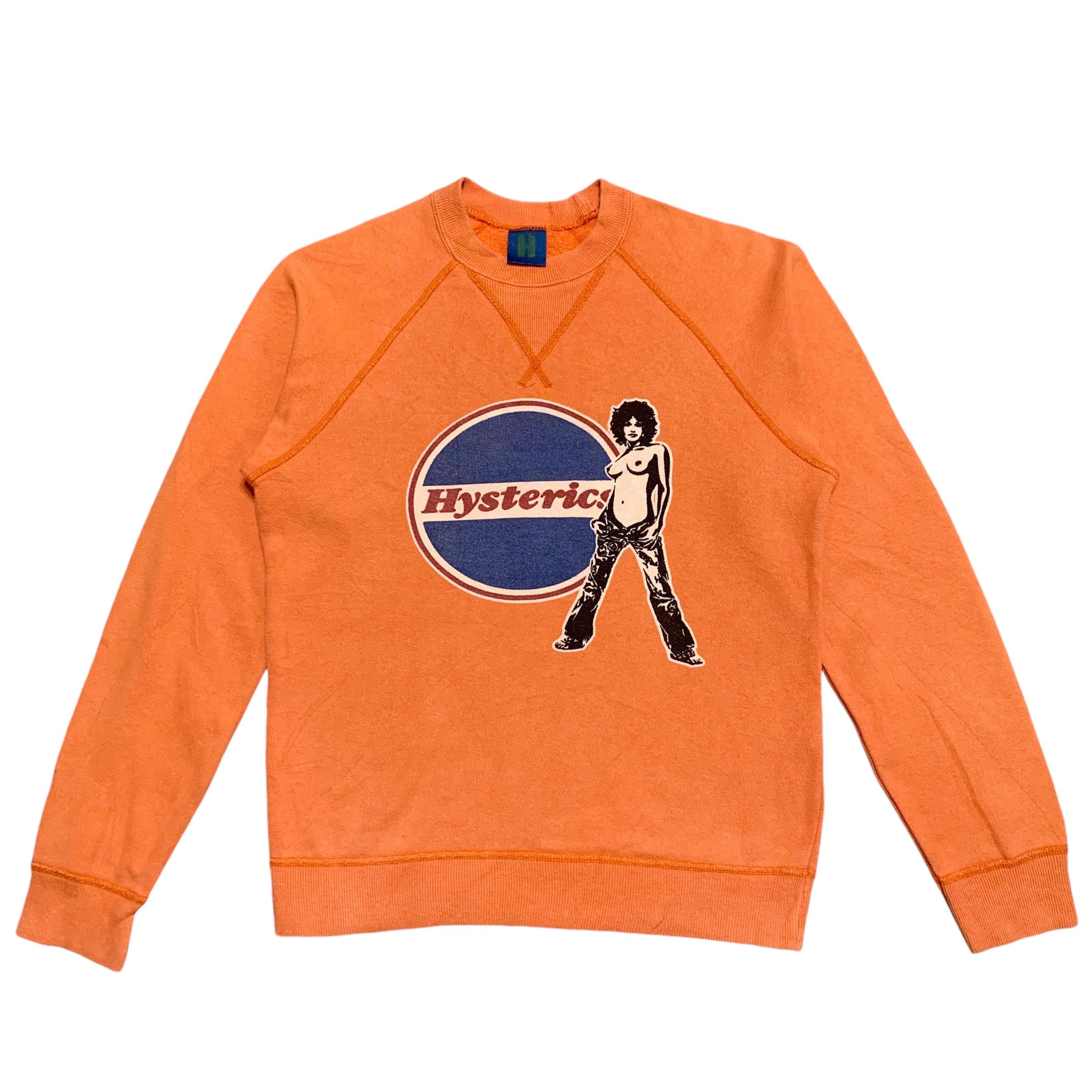 Pre-owned Hysteric Glamour Vintage  Big Logo Sexy Women Sweatshirt In Orange