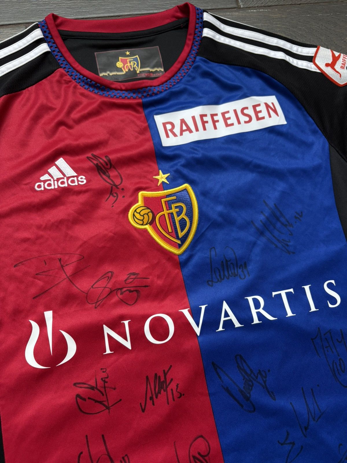 Adidas FC Basel 2015 Player Issue #36 Embolo Soccer Jersey