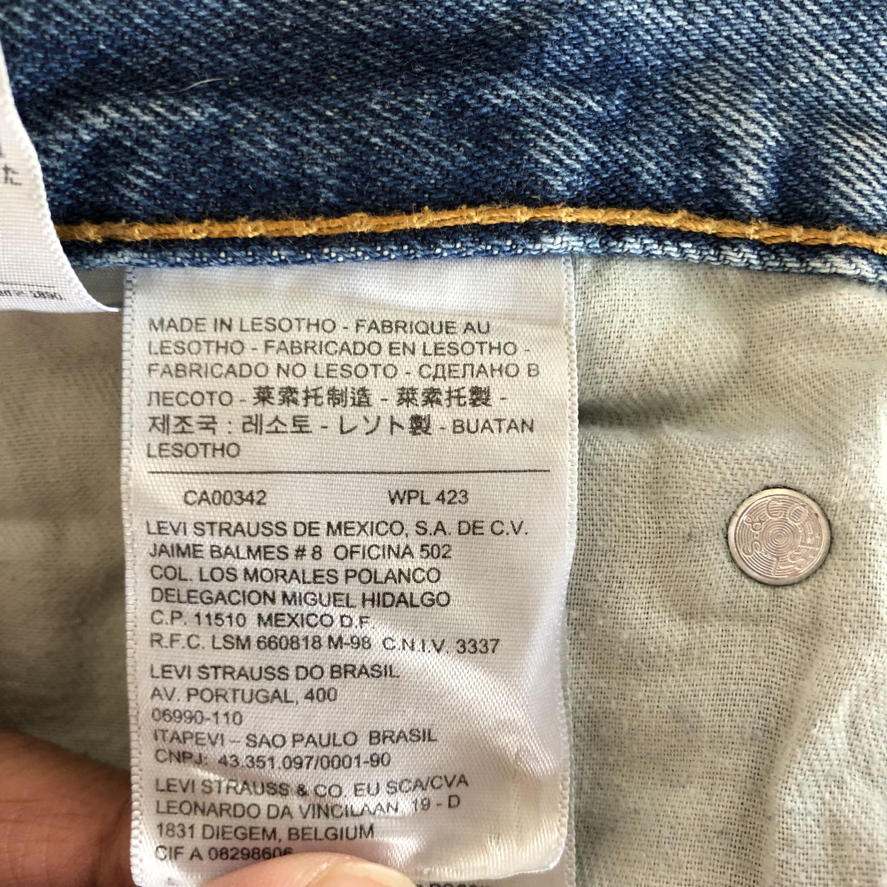 Levi's Vintage Levis 505 Distressed Jeans Levi's Mud Faded Denim Size US 34 / EU 50 - 10 Thumbnail