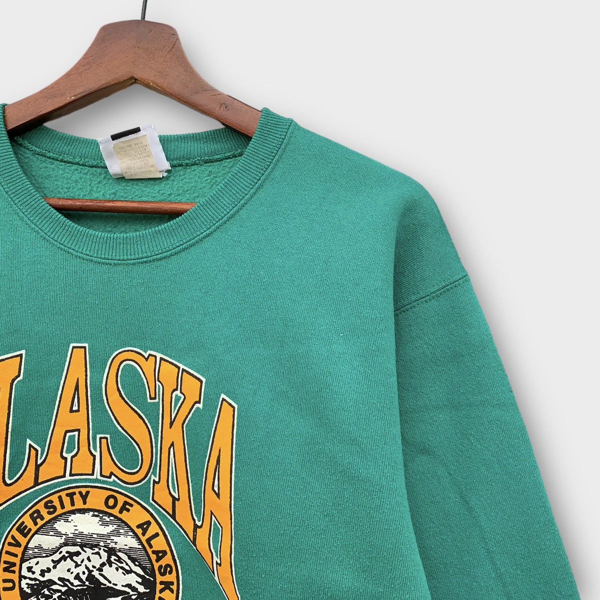 Lee × Vintage Vintage 90s Lee University Of Alaska Sweatshirt Size S / US 4 / IT 40 - 6 Thumbnail