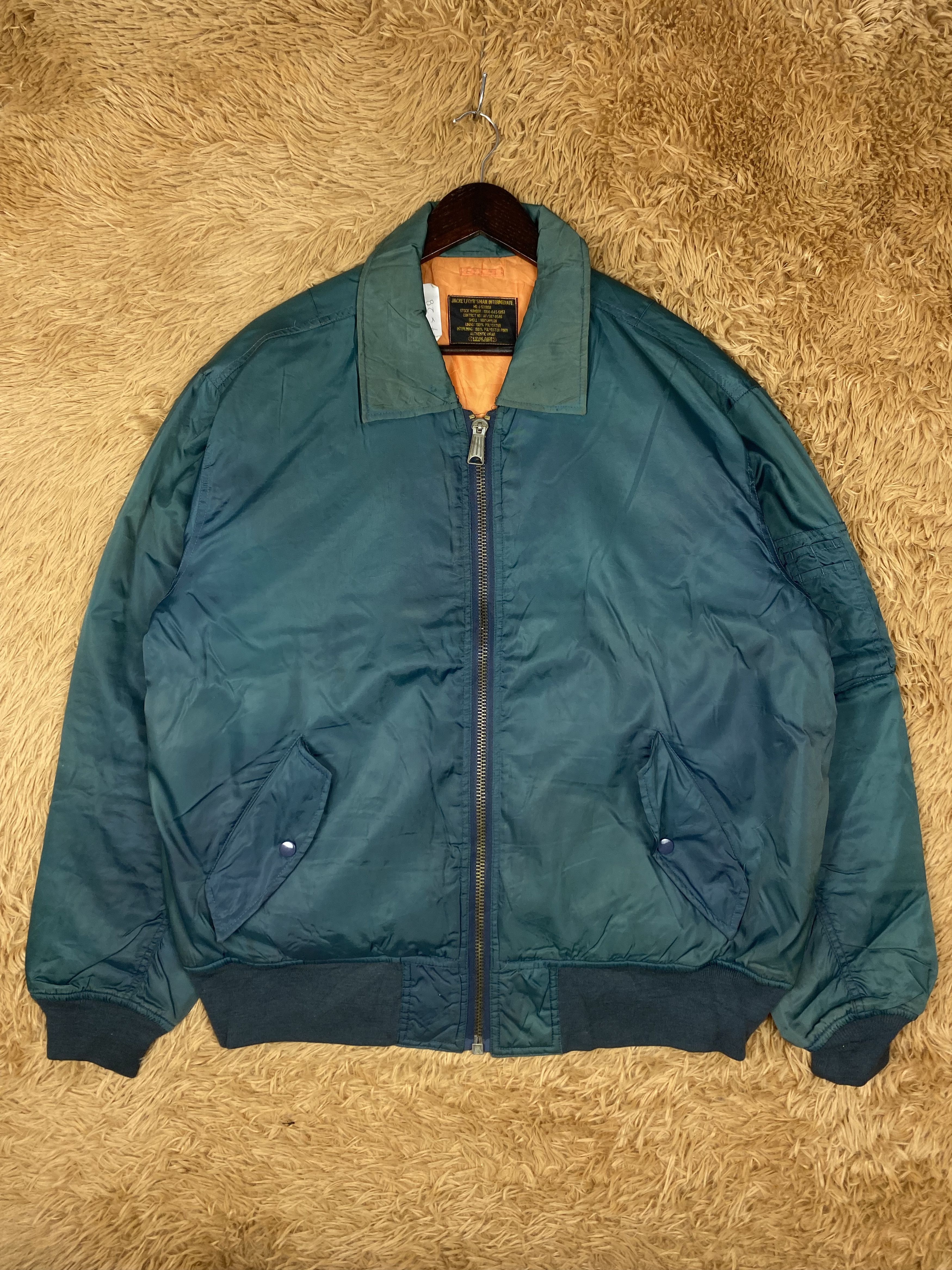 Vintage Vintage FLYR'SMAN Distressed Bomber Jacket DJ0211 Size US L / EU 52-54 / 3 - 1 Thumbnail
