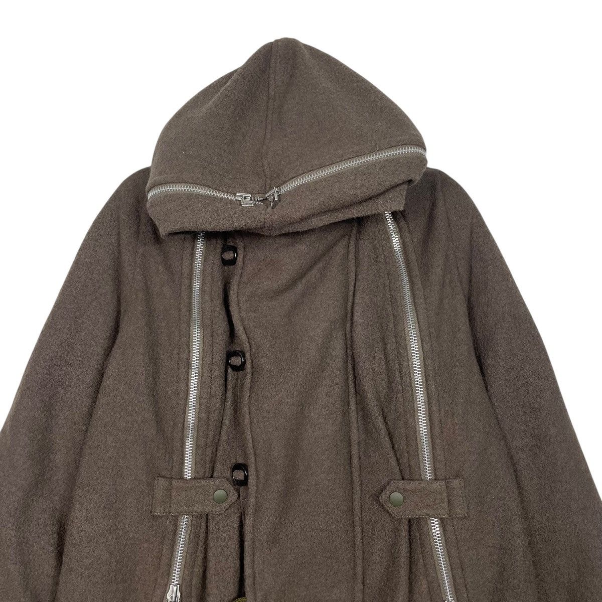 Final Home Final Home 90s Issey Miyake Multi Zipper Wool Parka Jacket Size US S / EU 44-46 / 1 - 2 Thumbnail
