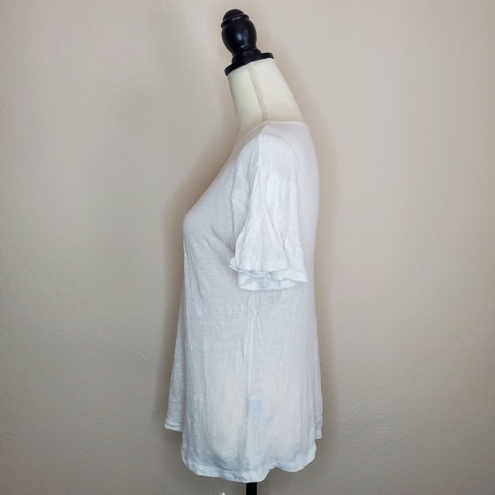 J.Crew J. Crew Linen Bell Sleeve Top Small Size S / US 4 / IT 40 - 4 Thumbnail