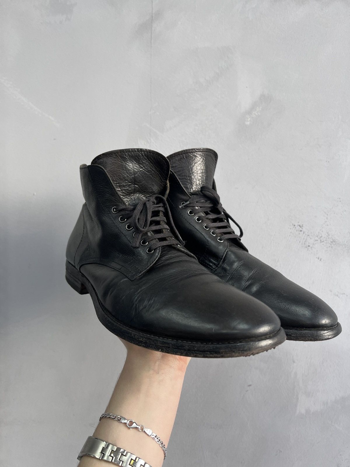 MoMA Moma combat boots leather avant garde Rick owens style Size US 9 / EU 42 - 2 Thumbnail
