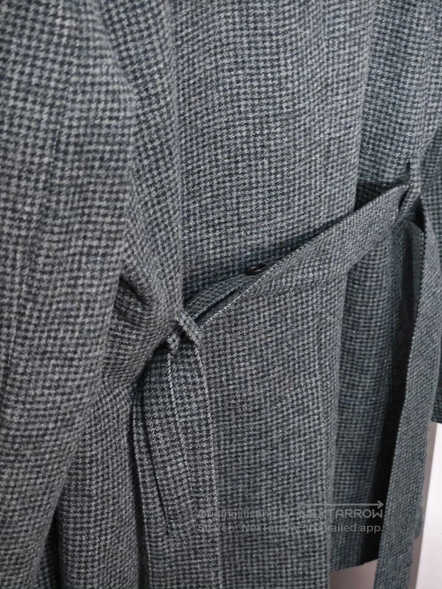 SHIPS Loro Piana Wool Coat with Houndstooth Pattern. Size US L / EU 52-54 / 3 - 9 Thumbnail