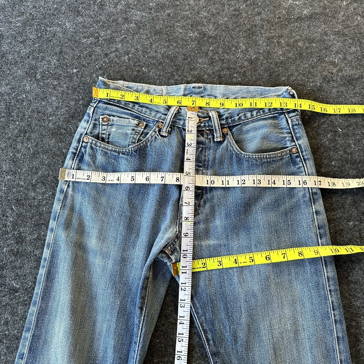Levi's Vintage Levis 501 Distressed Blue Denim 28x32 D566 Size US 28 / EU 44 - 9 Thumbnail