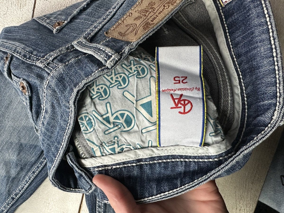 Christian Audigier 🚨 OPIUM ED HARDY CHRISTIAN AUDIGER C BAR A CA BIG LOGO JEANS Size 25" / US 0 / IT 36 - 10 Thumbnail
