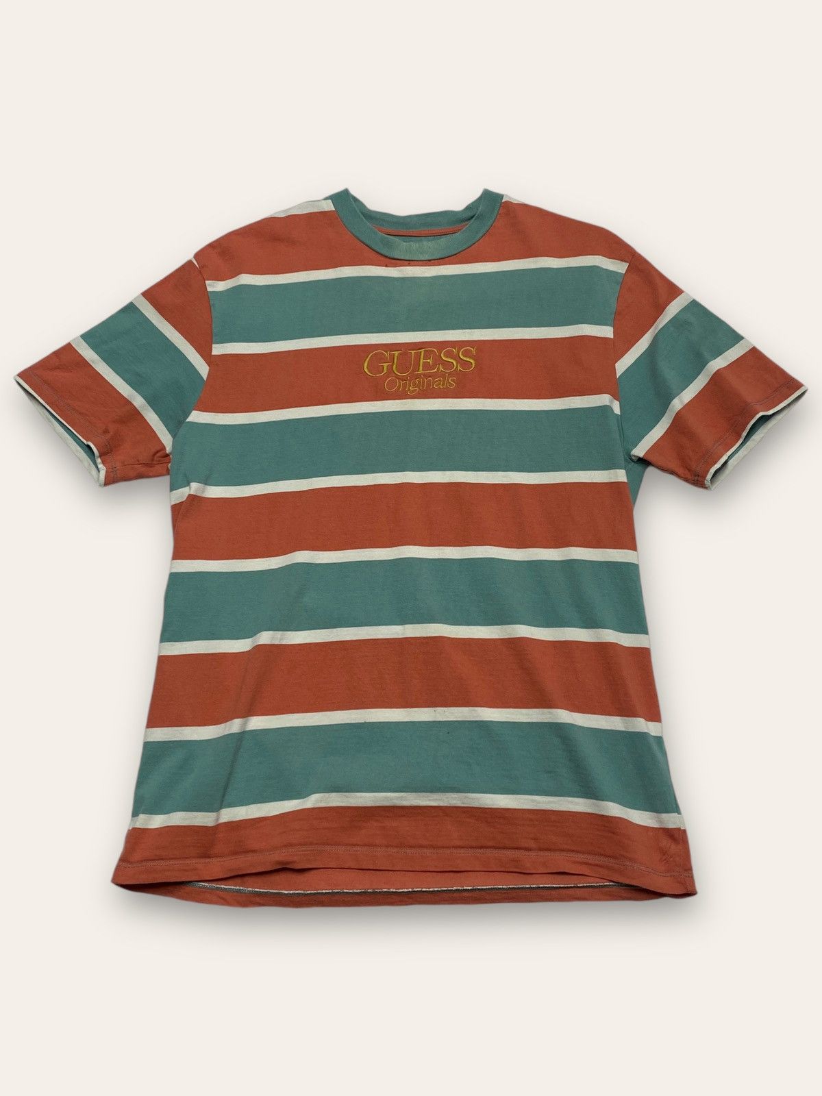 Guess Vintage GUESS Striped T Shirt Size US S / EU 44-46 / 1 - 1 Thumbnail