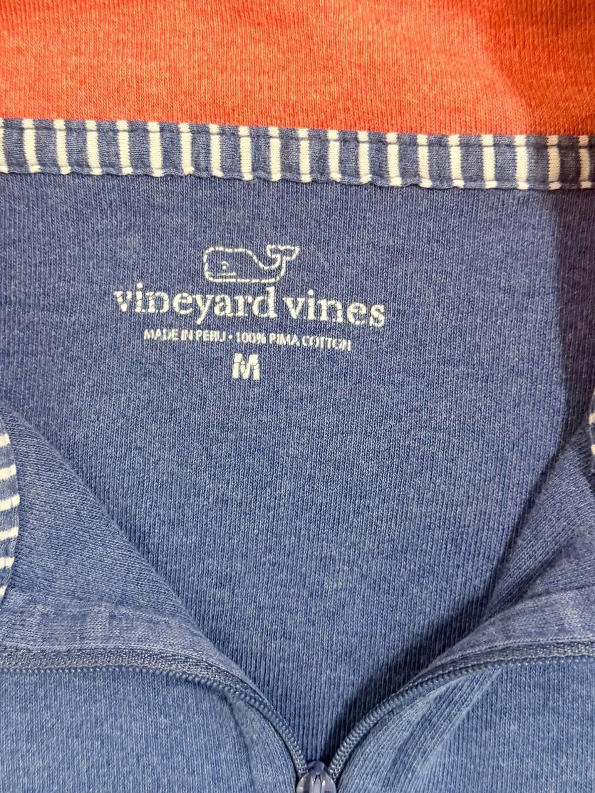 Vineyard Vines Vineyard Vines Men’s Quarter Zip Pullover Blue Medium Size US M / EU 48-50 / 2 - 2 Thumbnail