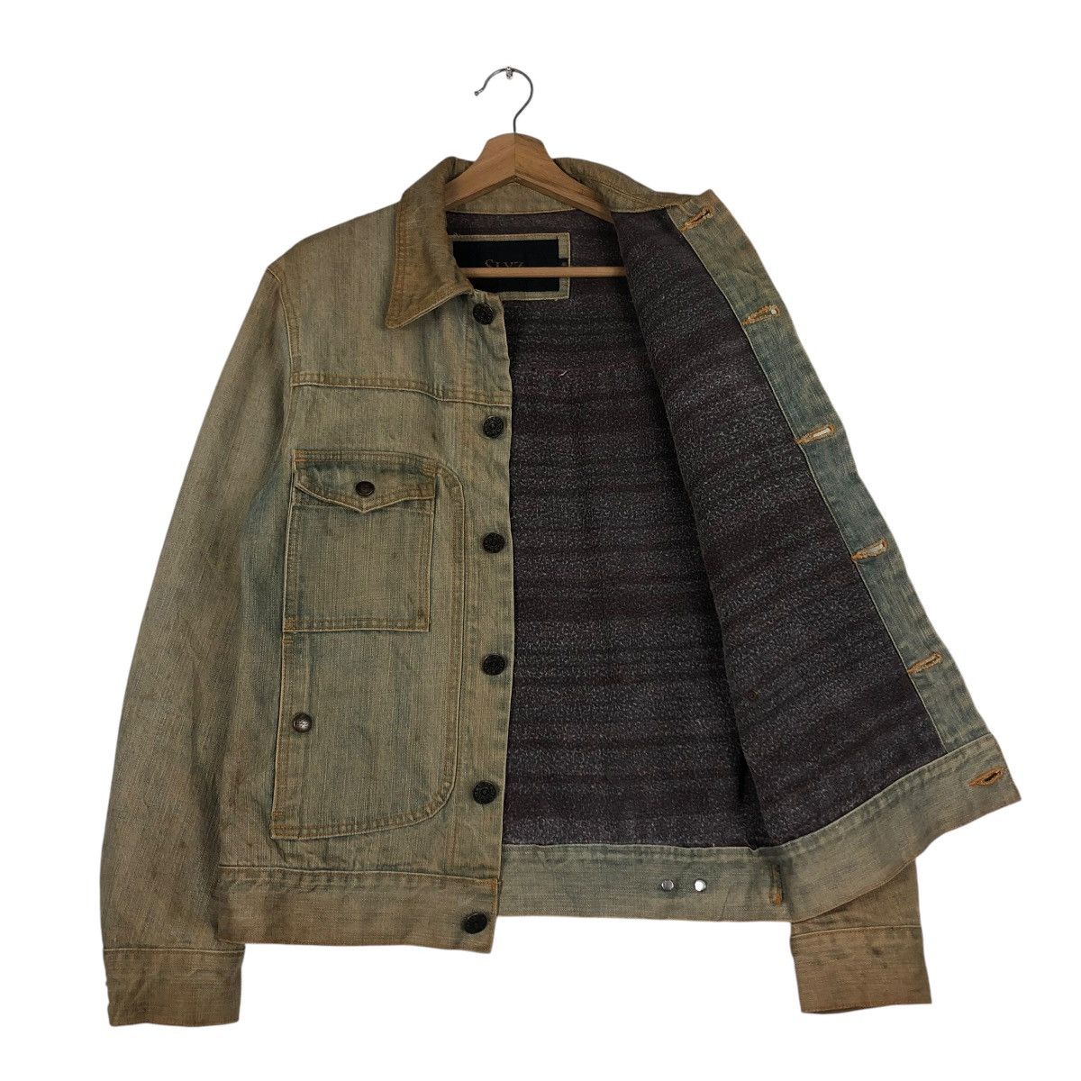 Hysteric Glamour 🔥VINTAGE CROPPED BIKER DENIM JACKET SLYZ JAPAN MADE Size US S / EU 44-46 / 1 - 11 Thumbnail