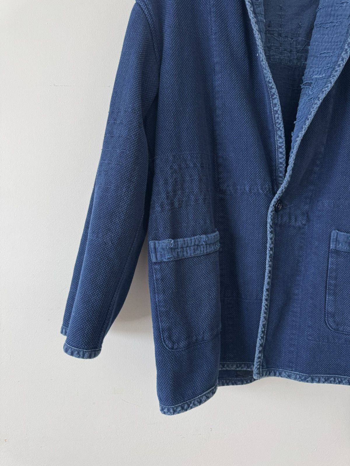 Blue Blue Japan Honai Sashiko Nenrin Reversible Jacket Size US L / EU 52-54 / 3 - 11 Thumbnail