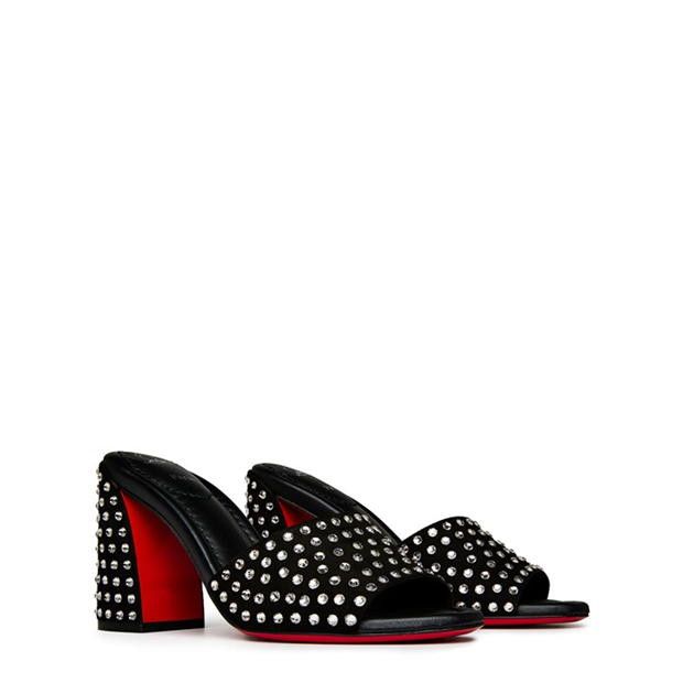 Christian Louboutin Jane 85mm Heeled Mules Size US 7 / IT 37 - 4 Thumbnail