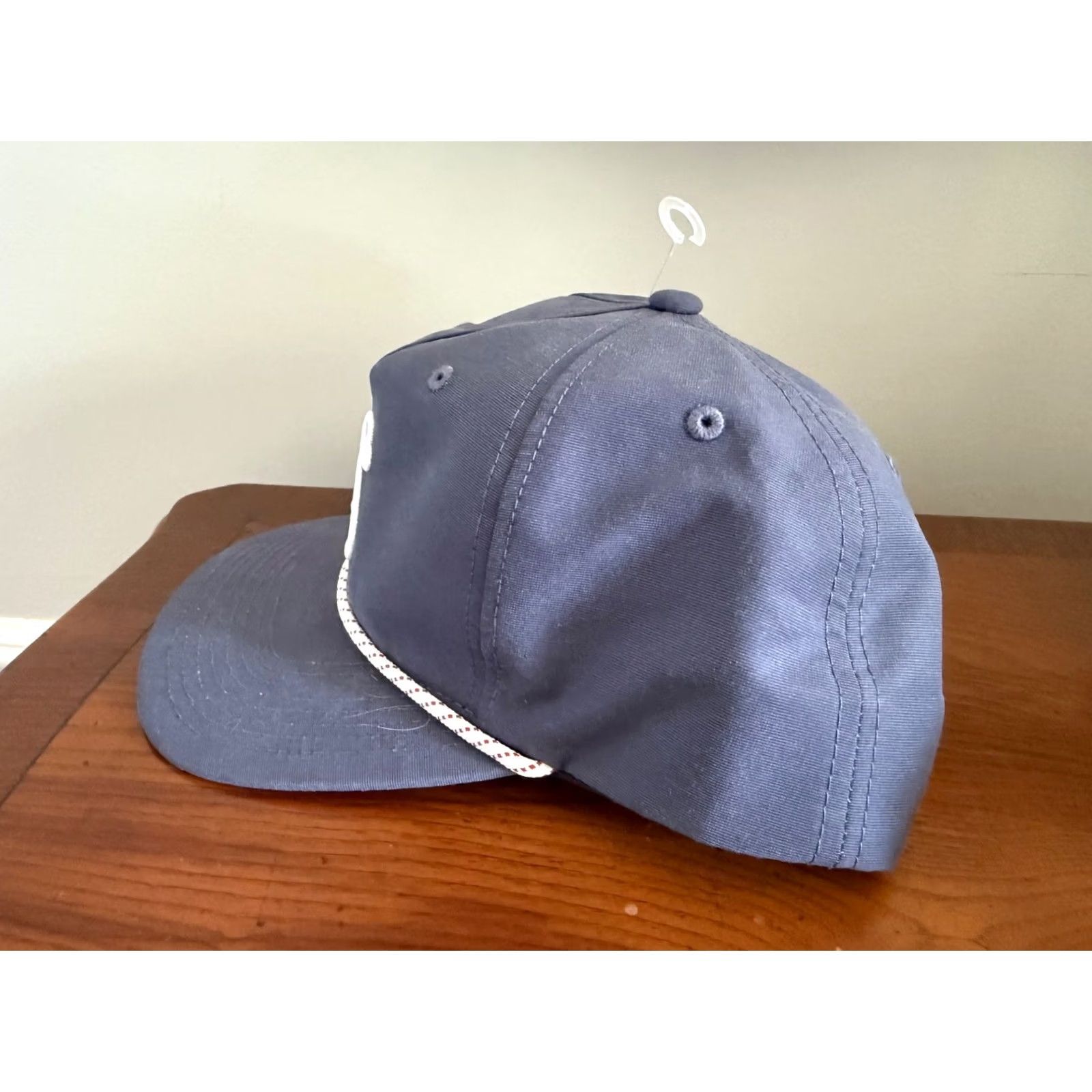 Vintage Swannies Hat Cap Snap Back Gray White Rope Performance Golf Golfing Adjustable Size ONE SIZE - 2 Thumbnail