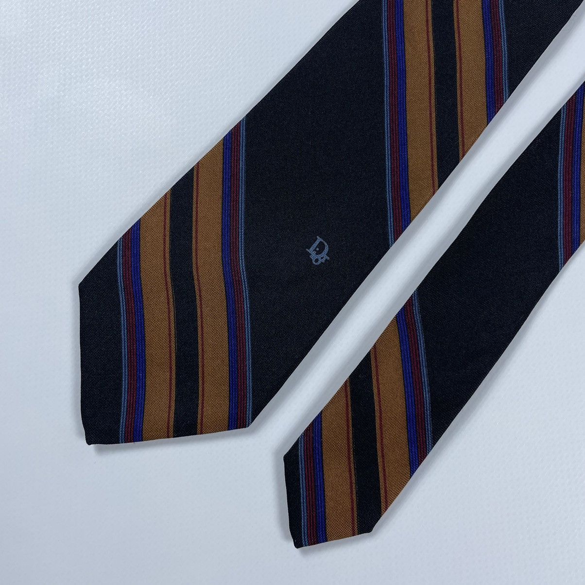 Christian Dior Monsieur Vintage Christian Dior Monsieur Silk striped Tie Size ONE SIZE - 4 Thumbnail