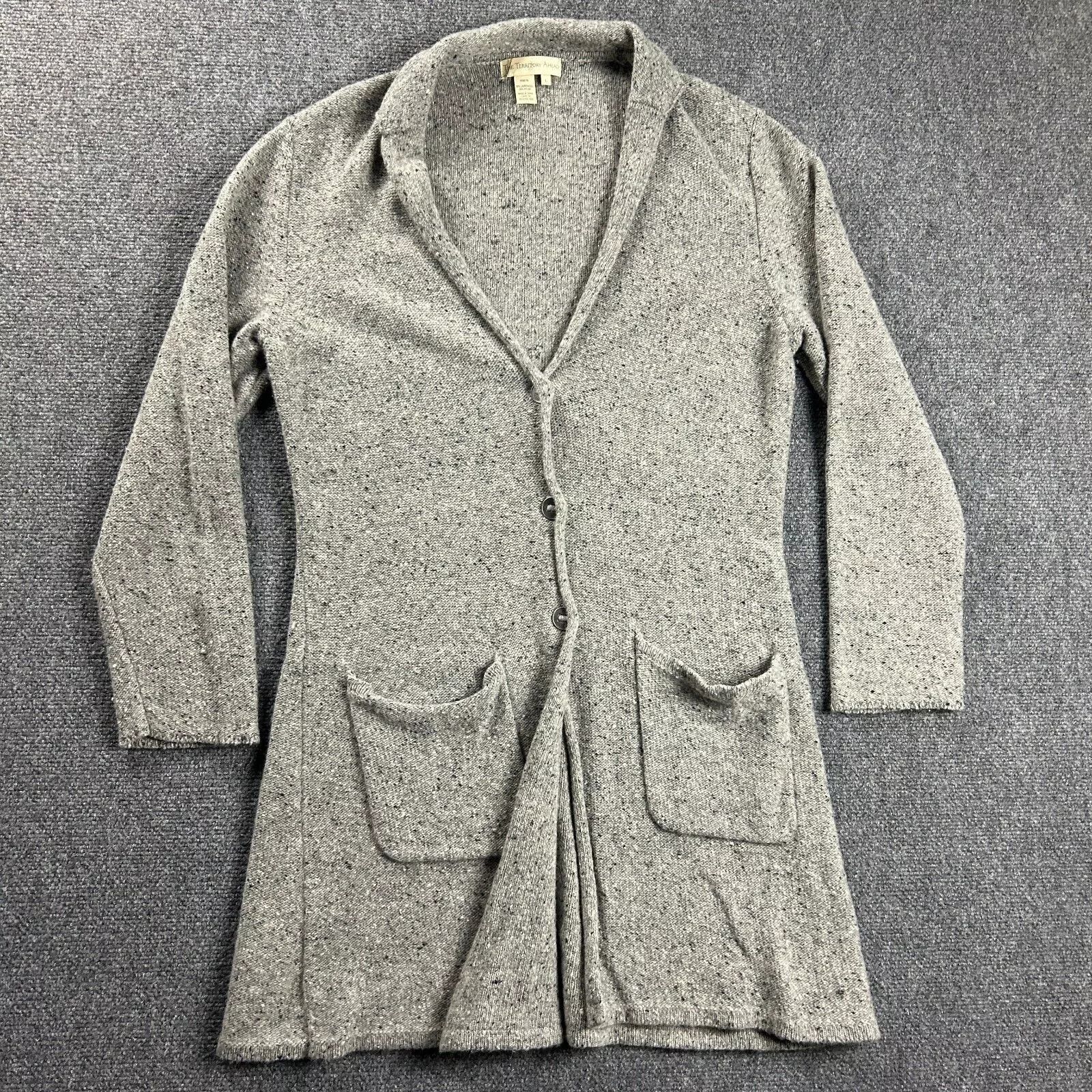 The Territory Ahead The Territory Ahead Cardigan Womens Large Sweater Lambswool Size L / US 10 / IT 46 - 1 Thumbnail