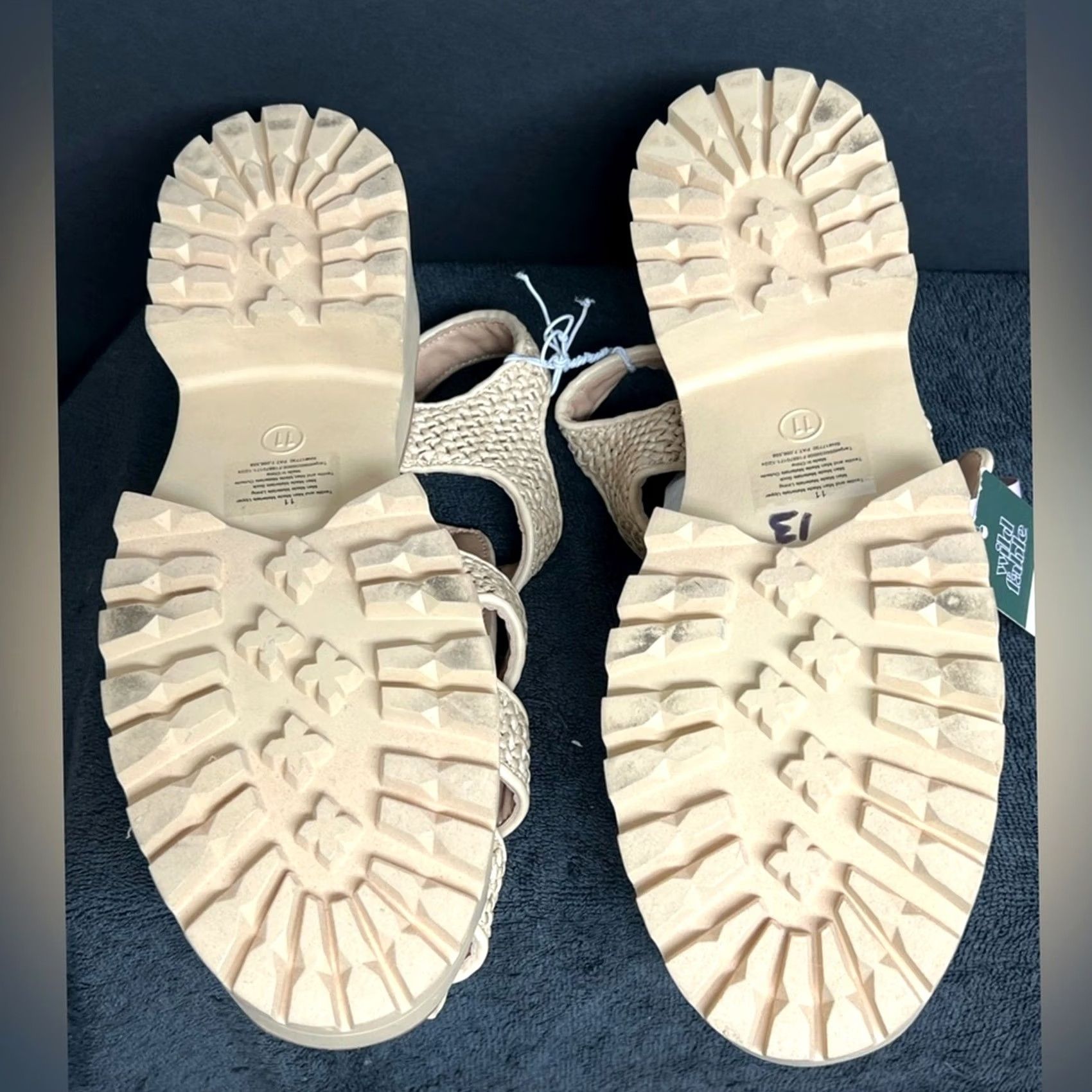 Vintage NWT Wild Fable Elide Raffia Fisherman Platform Heels Sandals Size 11 Size US 11 / IT 41 - 8 Thumbnail