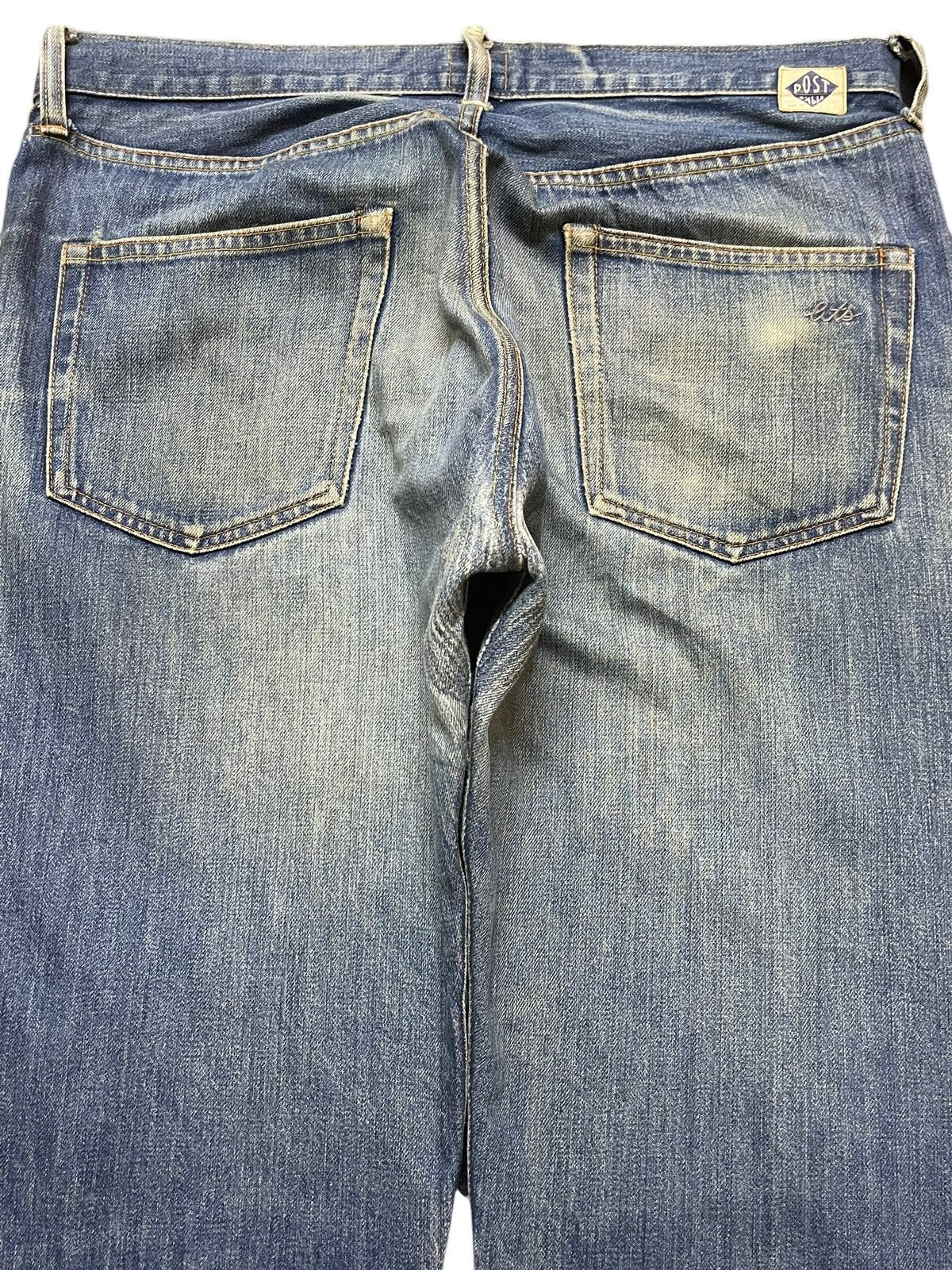 Post Overalls Vintage 80s Made In Usa Post O’Alls Selvedge Mud Wash Loose Size US 34 / EU 50 - 5 Thumbnail