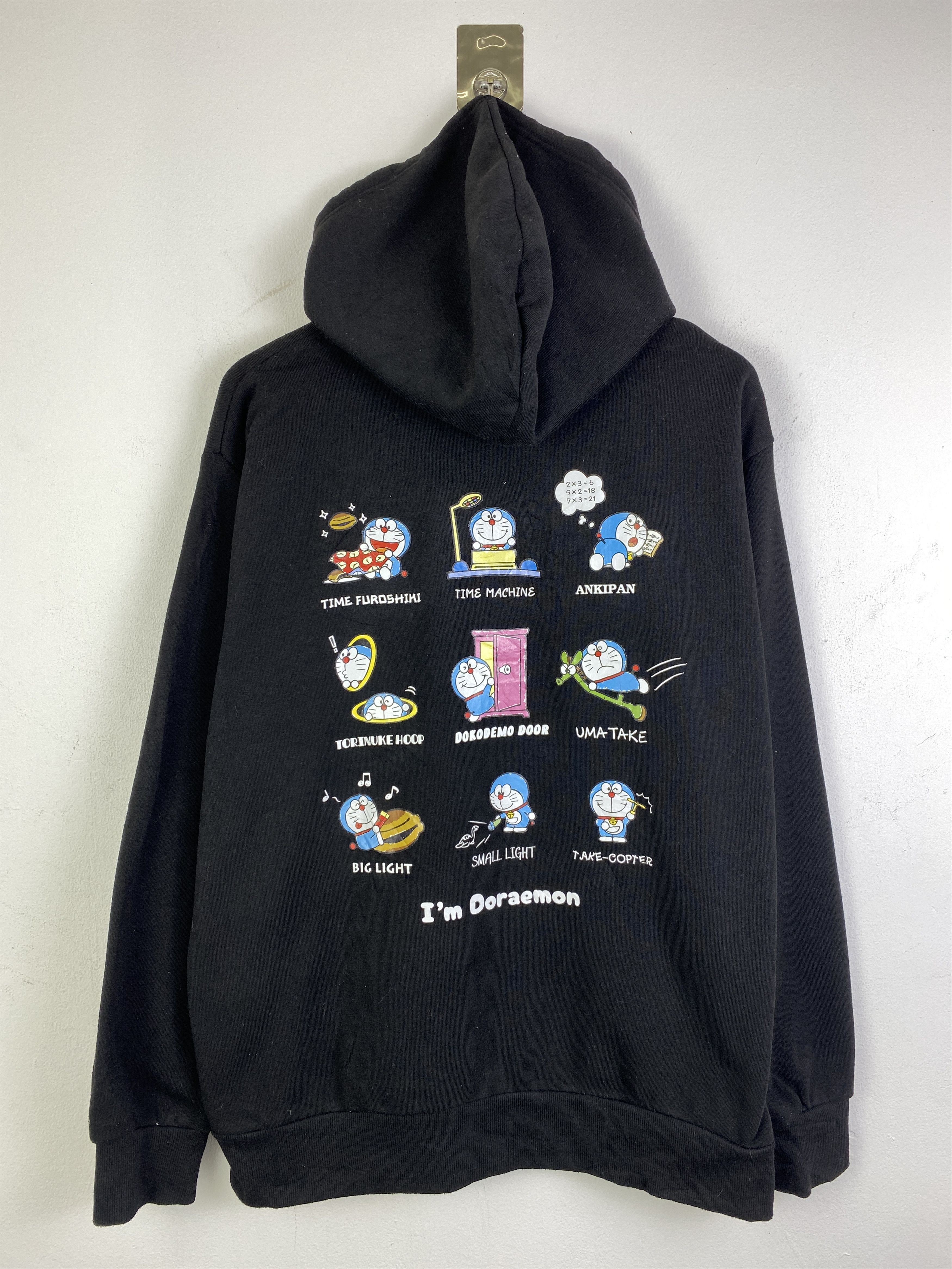 Anime Vintage Doraemon Pullover Hoodie SH0306 Size US XL / EU 56 / 4 - 1 Thumbnail
