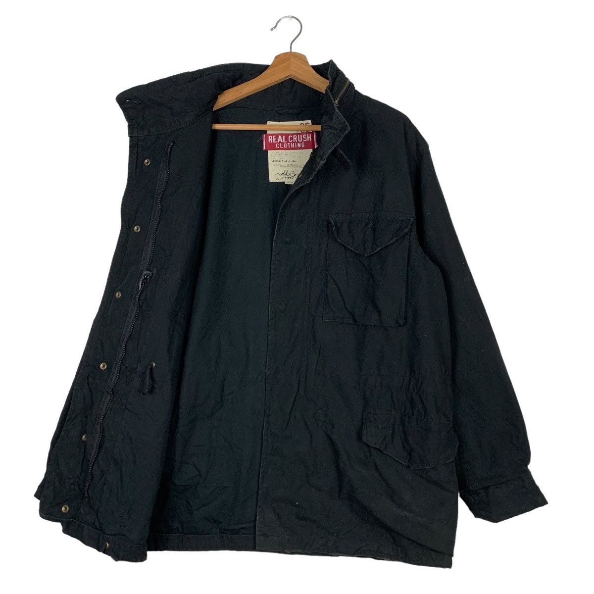 Japanese Brand REAL CRUSH Clothing R86 Four Pocket Chore Jacket #0285-C13 Size US M / EU 48-50 / 2 - 10 Thumbnail