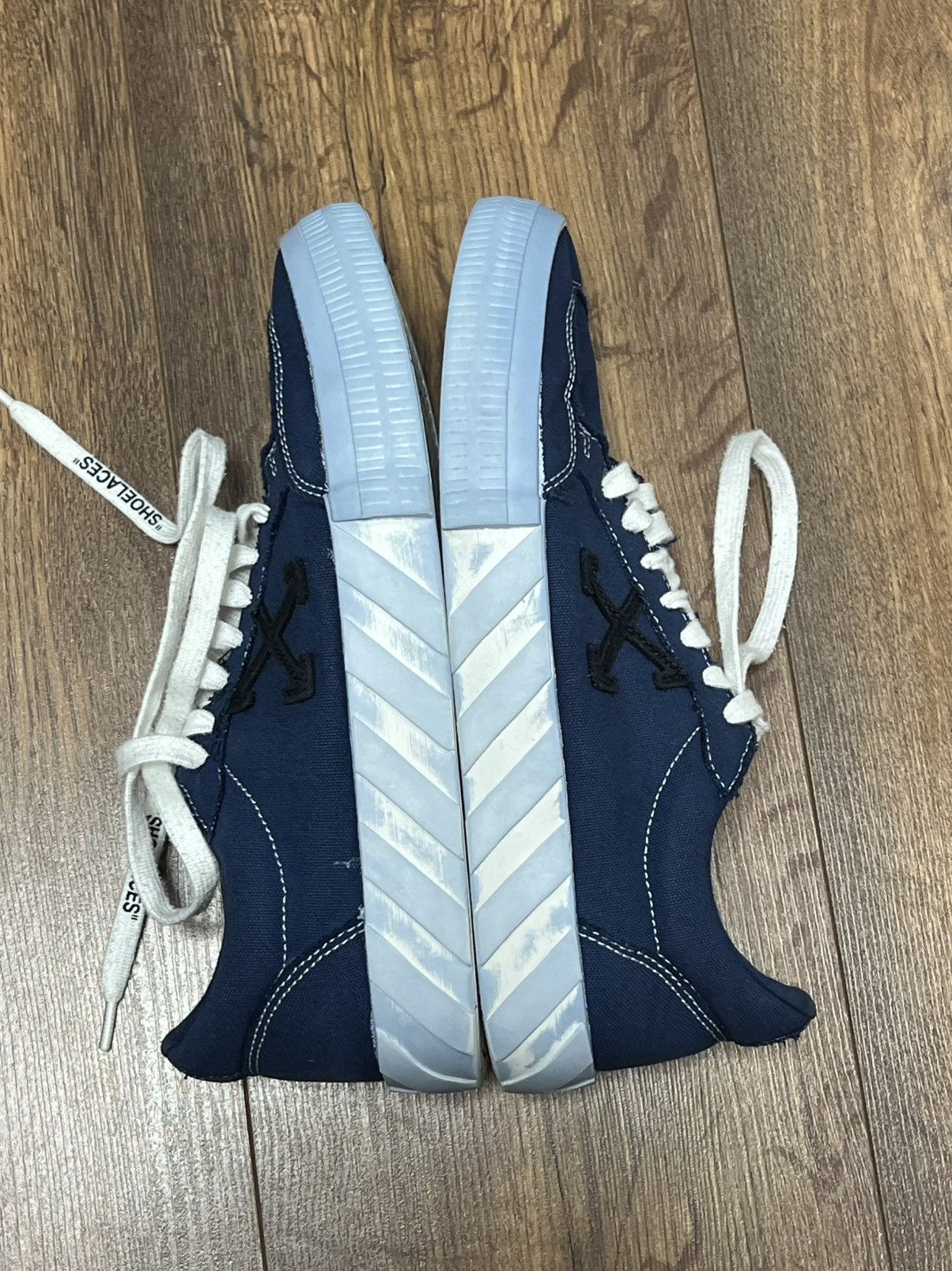 Off-White Off-White Blue Vulc Low Sneaker Size 40 Size US 7 / EU 40 - 4 Thumbnail