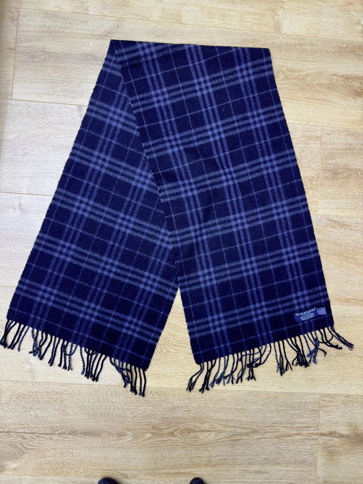 Burberry Rare Vintage Burberry London Cashmere Check Scarf 140×31 cm Size ONE SIZE - 1 Thumbnail
