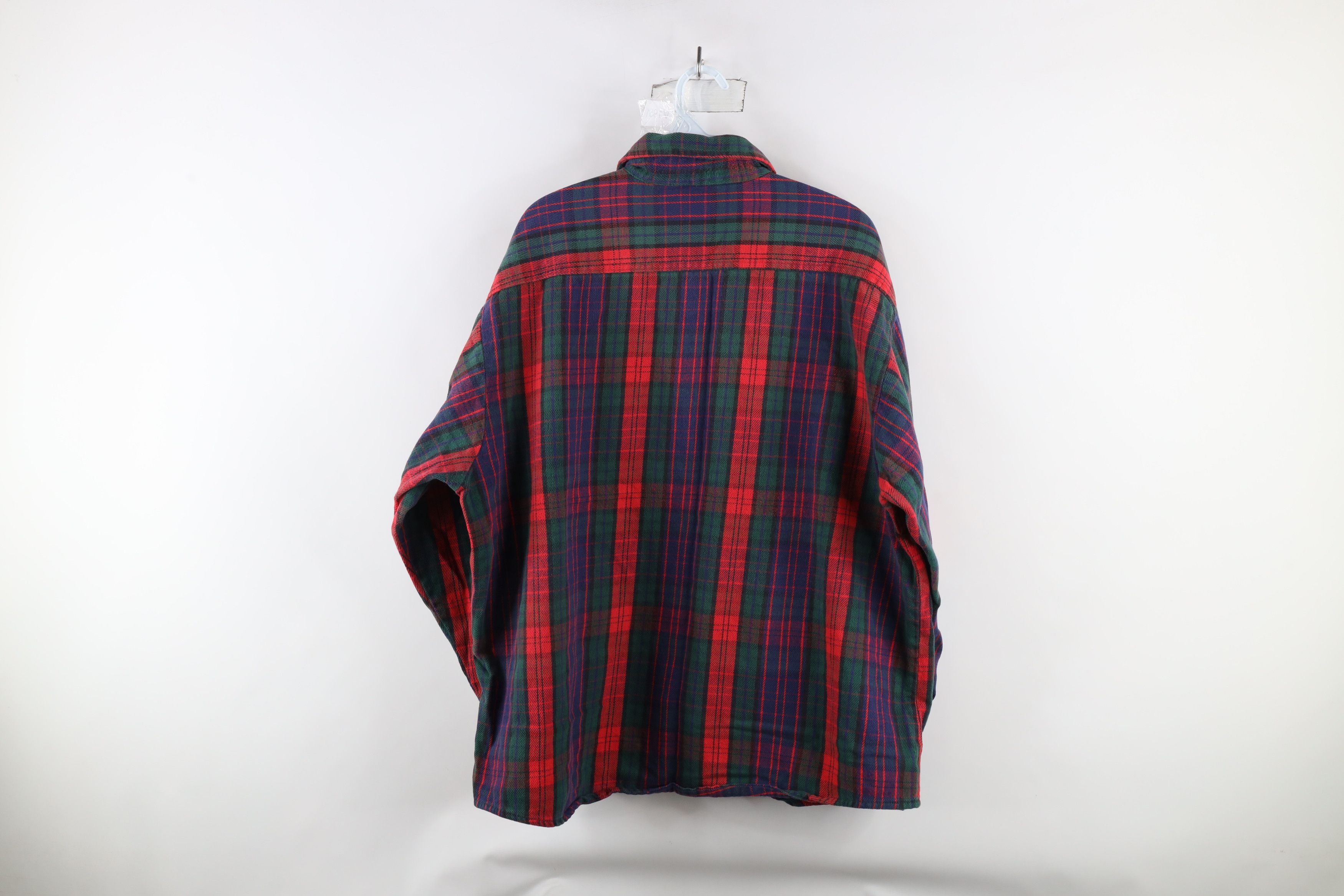 FiveBrother × Vintage Vintage 90s Five Brother Flannel Button Shirt Plaid USA Size US XXL / EU 58 / 5 - 9 Thumbnail