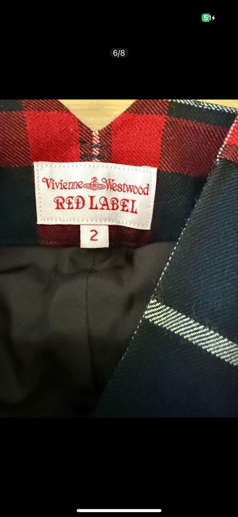 Other Vivienne Westwood Wool red and blue checkered coat set Size M / US 6-8 / IT 42-44 - 3 Thumbnail
