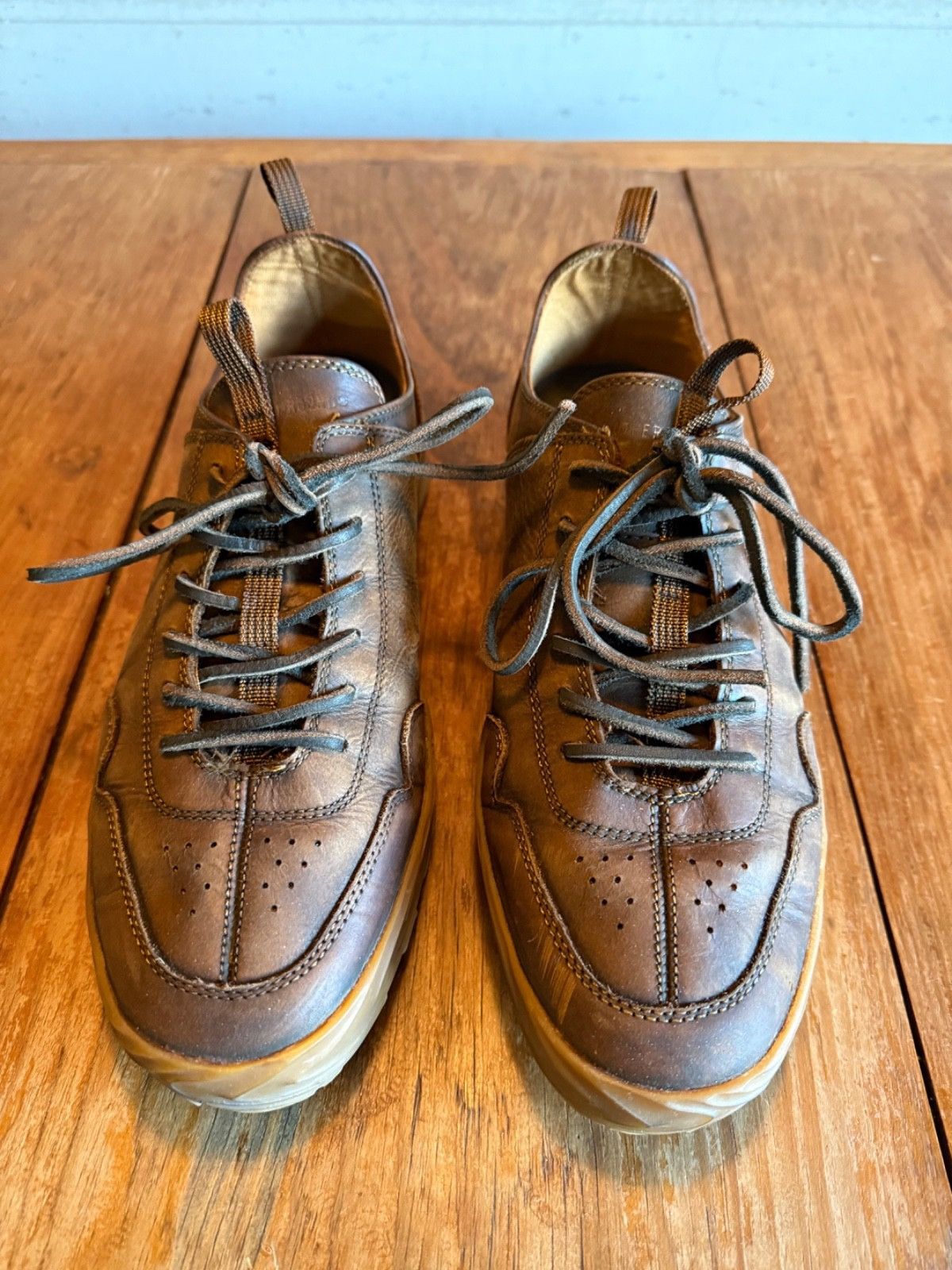 Other Mother Ground Brown Leather Sneakers, Men's Sz 10.5 Size US 10.5 / EU 43-44 - 3 Thumbnail