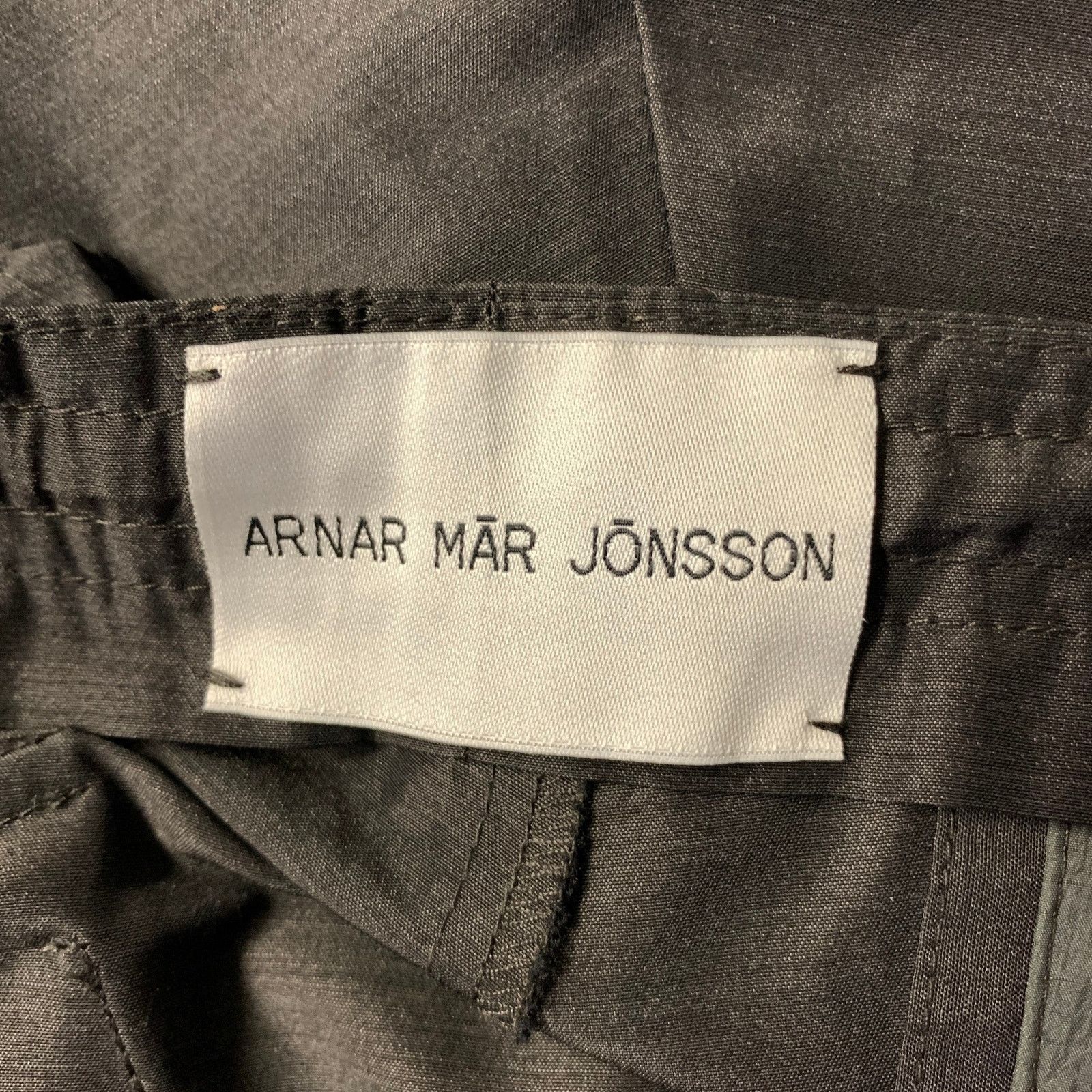 Arnar Mar Jonsson ARNAR MAR JONSSON L Grey Wool Blend Drawstring Casual Pants Size US 35 - 4 Thumbnail
