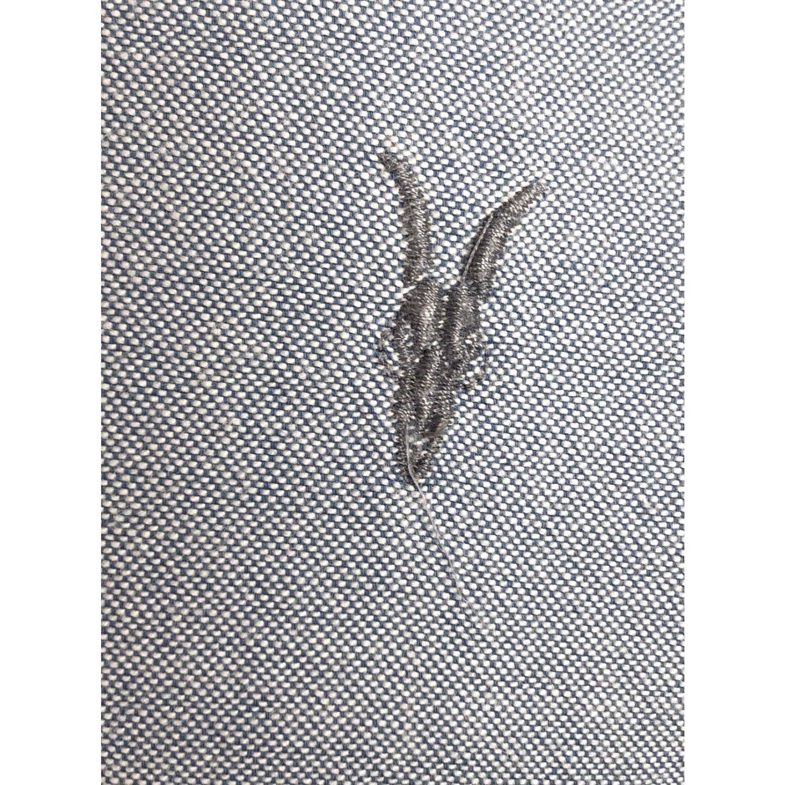 Allsaints ALLSAINTS Embroidered Logo Mens XS Shirt - FLAW Blue, Button-Up, Long Sleeve, Regular, Embroidered Logo, 90s? Size US XS / EU 42 / 0 - 3 Thumbnail
