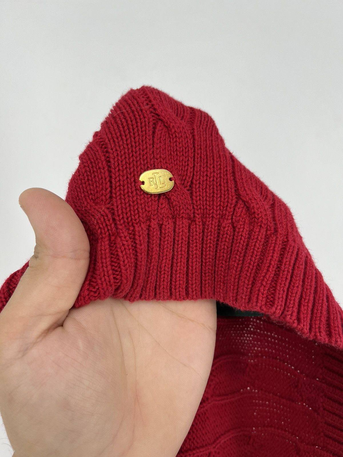 Polo Ralph Lauren × Ralph Lauren × Vintage Ralph Lauren Purple Label Cable Knit Sweater Jumper Size M / US 6-8 / IT 42-44 - 10 Thumbnail