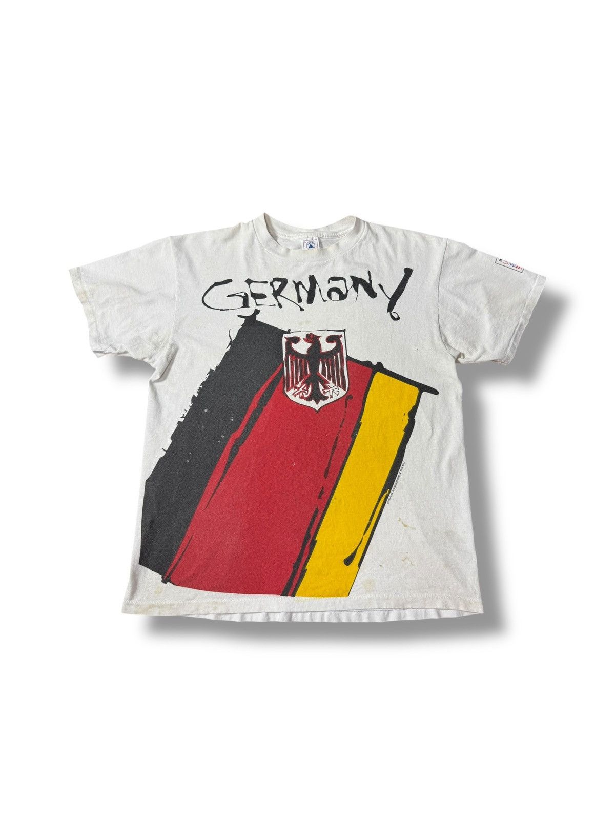 Adidas × Vintage *RARE* 1994 90s VINTAGE GERMANY WORLD CUP FOOTBALL TEE Size US L / EU 52-54 / 3 - 1 Thumbnail