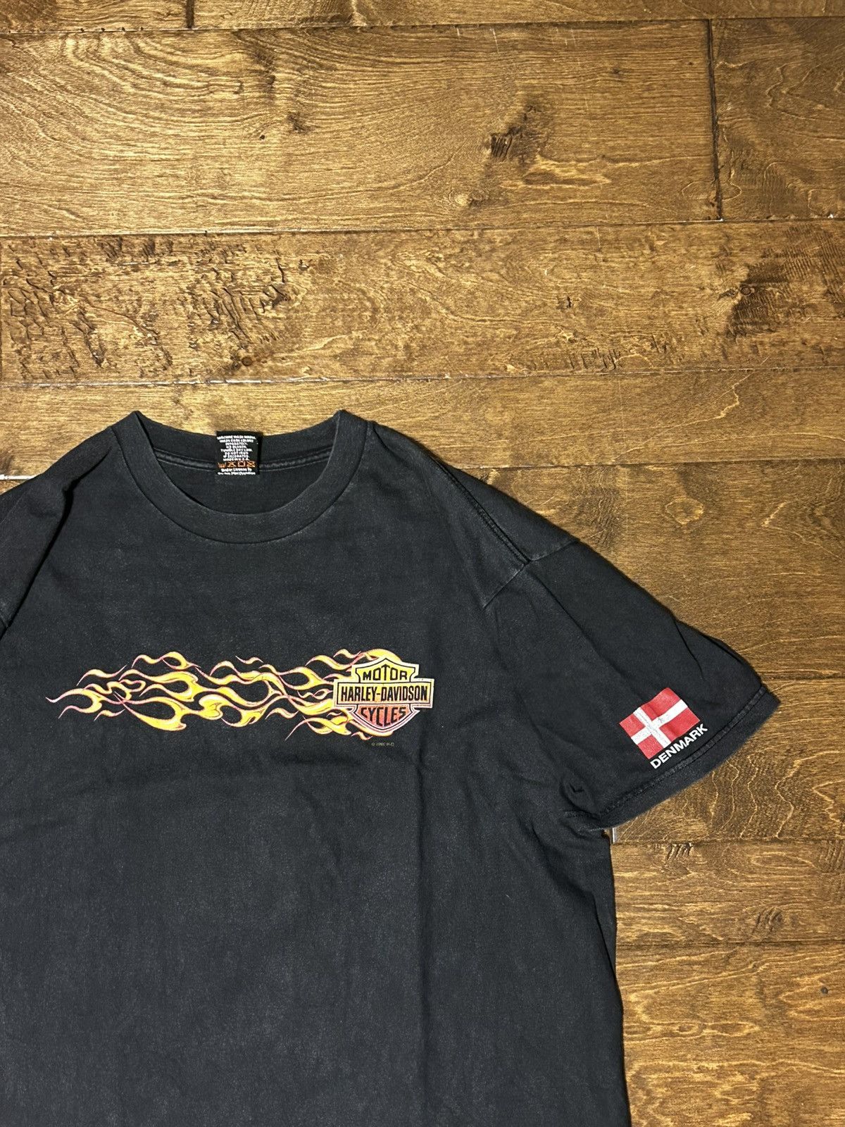 Harley Davidson × Vintage × West Coast Choppers Y2K faded Harley Davidson 2000 flames tshirt Size US XL / EU 56 / 4 - 1 Thumbnail