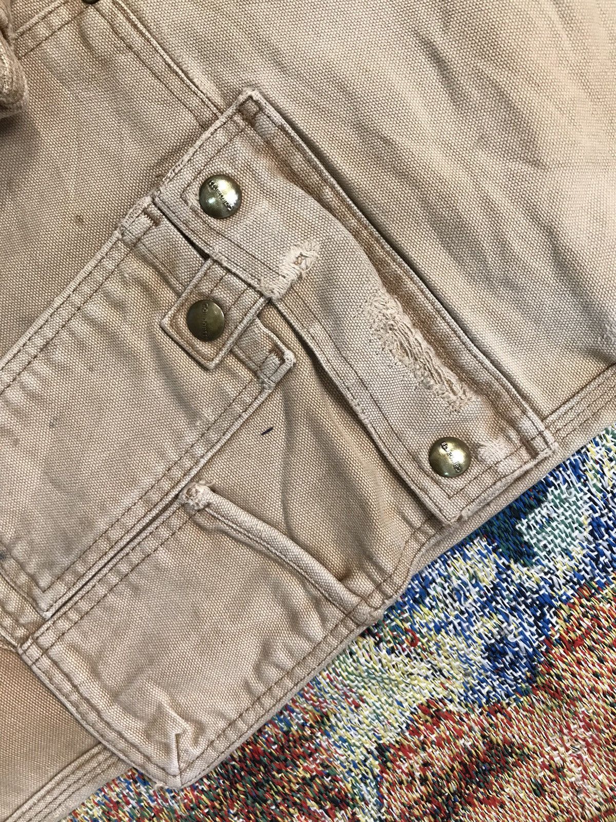 Carhartt Vintage Carhartt EB219 BRN double knee cargo workwear Size US 38 / EU 54 - 6 Thumbnail