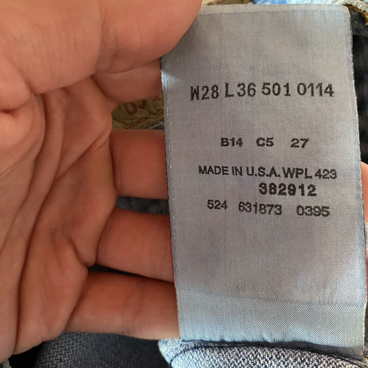 Levi's Levi’s 501 Washed Denim Jeans MADE IN USA Size US 28 / EU 44 - 5 Thumbnail