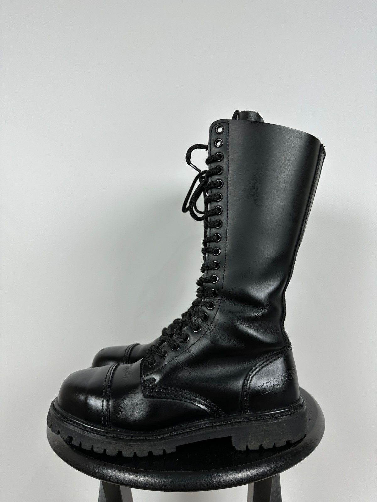 Vintage Undercover High Leather Steel Toe England Boots