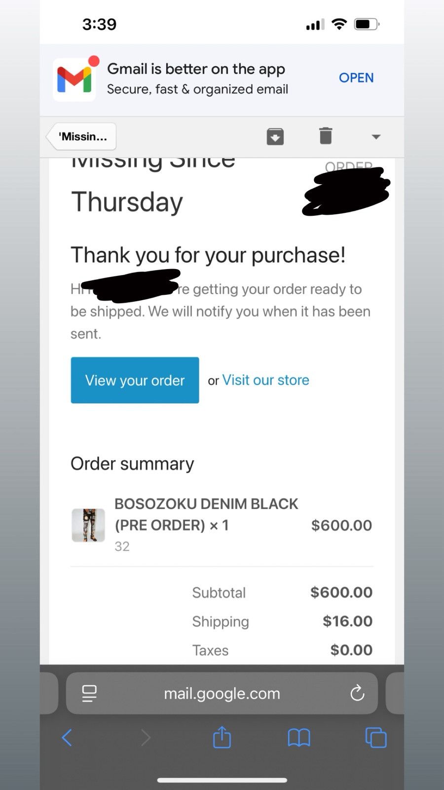 City Morgue × Missing Since Thursday Missing Since Thursday Bosozoku Denim Black Size US 30 / EU 46 - 6 Thumbnail