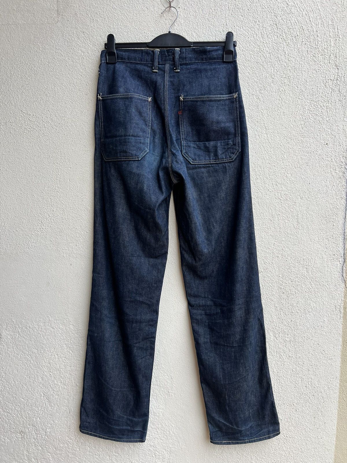 45rpm RARE! Vintage 45rpm Blue Cafe Mud Denim Jeans Size US 30 / EU 46 - 25 Thumbnail