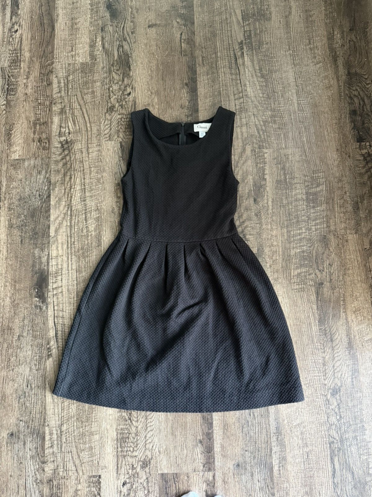 Ganni Ganni Black Textured Mini Dress size Medium Size M / US 6-8 / IT 42-44 - 2 Thumbnail