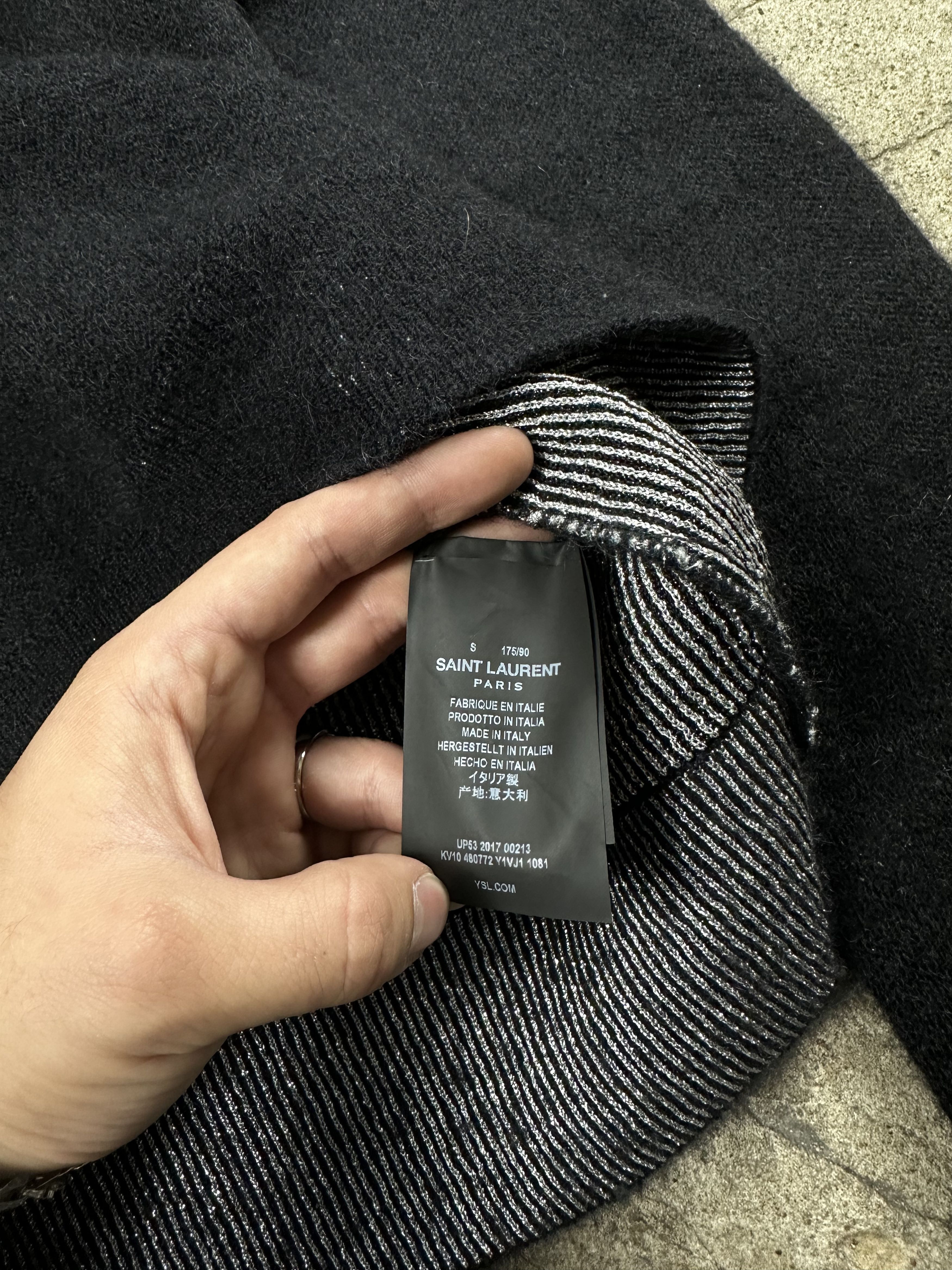 Saint Laurent Paris FW17 Saint Laurent Paris Handsome Mohair Wool Face Sweater Size US S / EU 44-46 / 1 - 5 Thumbnail