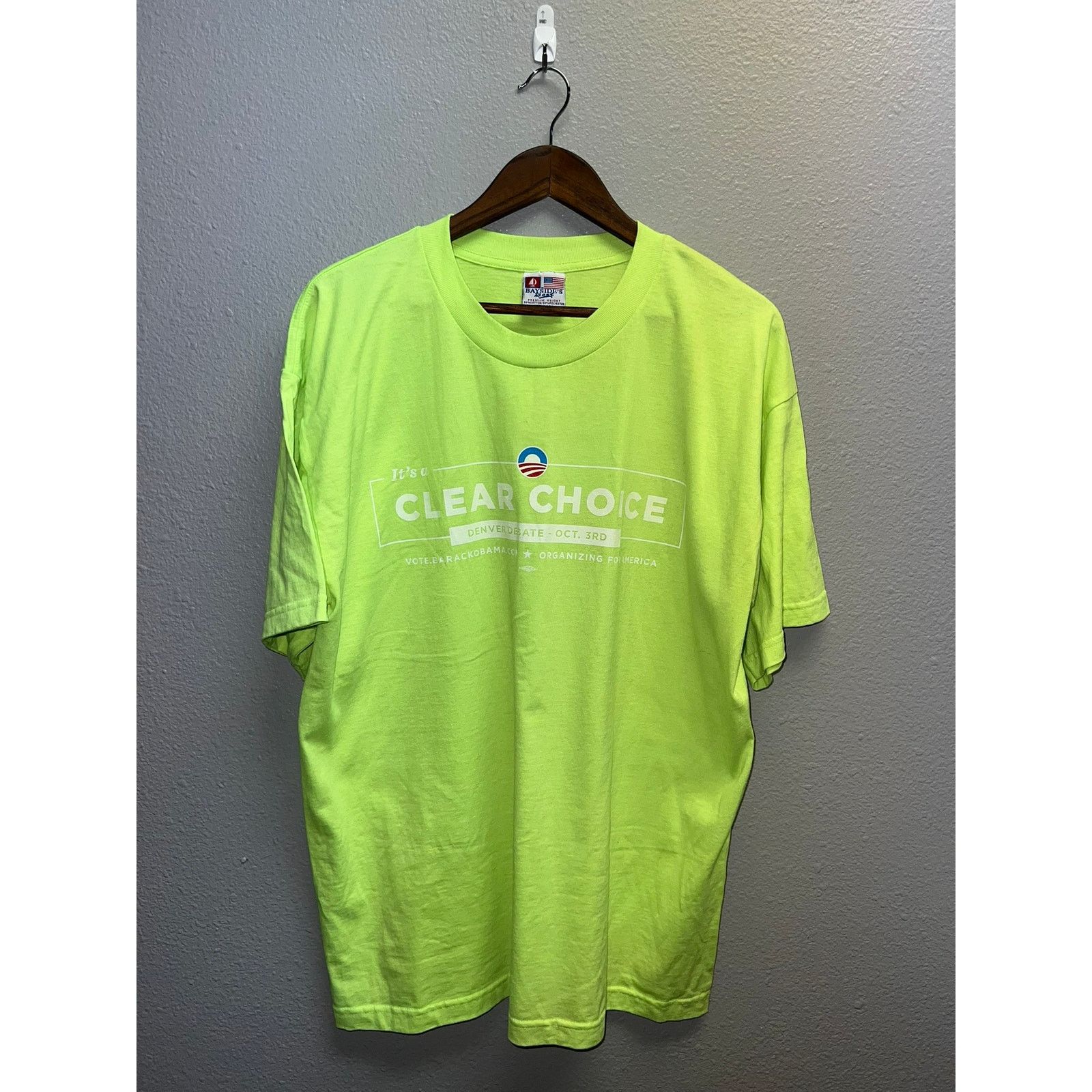 Vintage Vintage Denver Debate Shirt Vote Barack Obama Yellow Tee XL Size US XL / EU 56 / 4 - 1 Thumbnail
