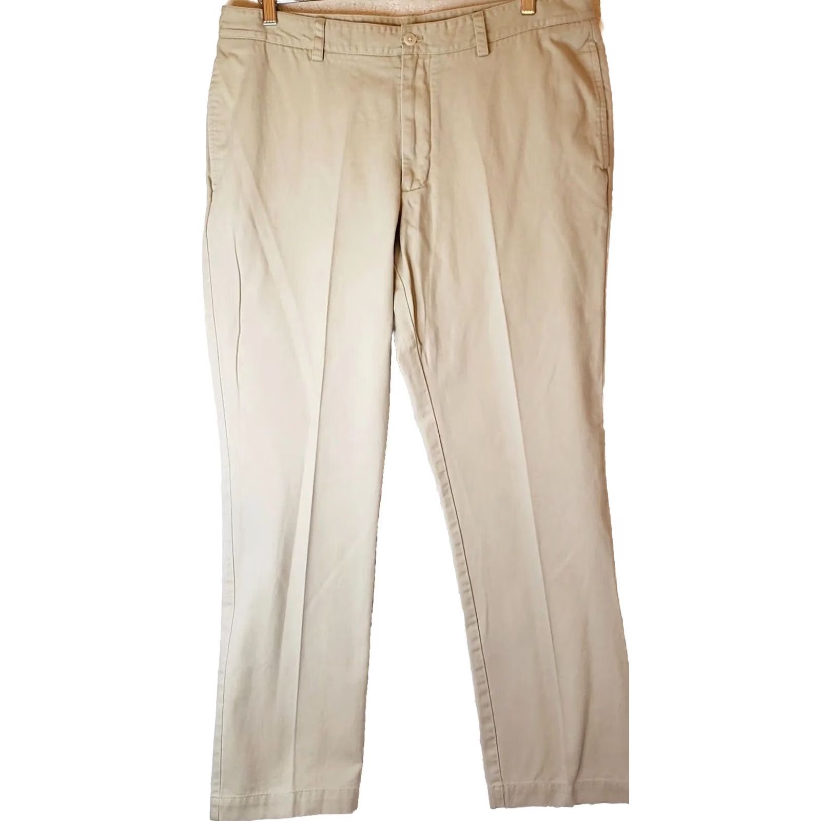 Vineyard Vines Vineyard Vines Pants Mens 36x32 Tan Flat Front Slim Fit Club Pant Chino Beige Solid Casual X-Large? Size US 36 / EU 52 - 2 Thumbnail