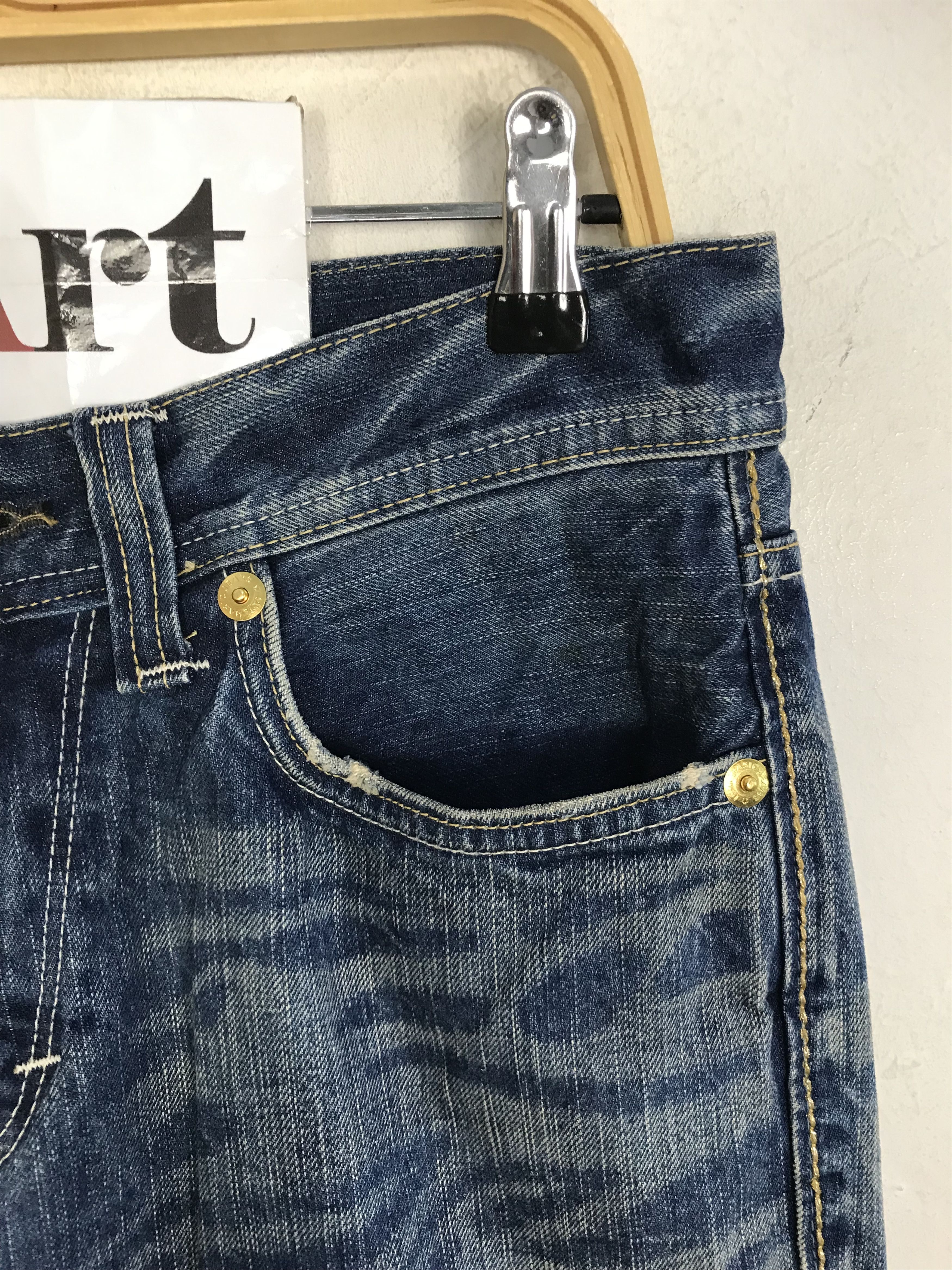 Japanese Brand × Vintage Vintage Denim Craft Premium Clothing Zipper Jeans Design Size US 31 - 5 Thumbnail