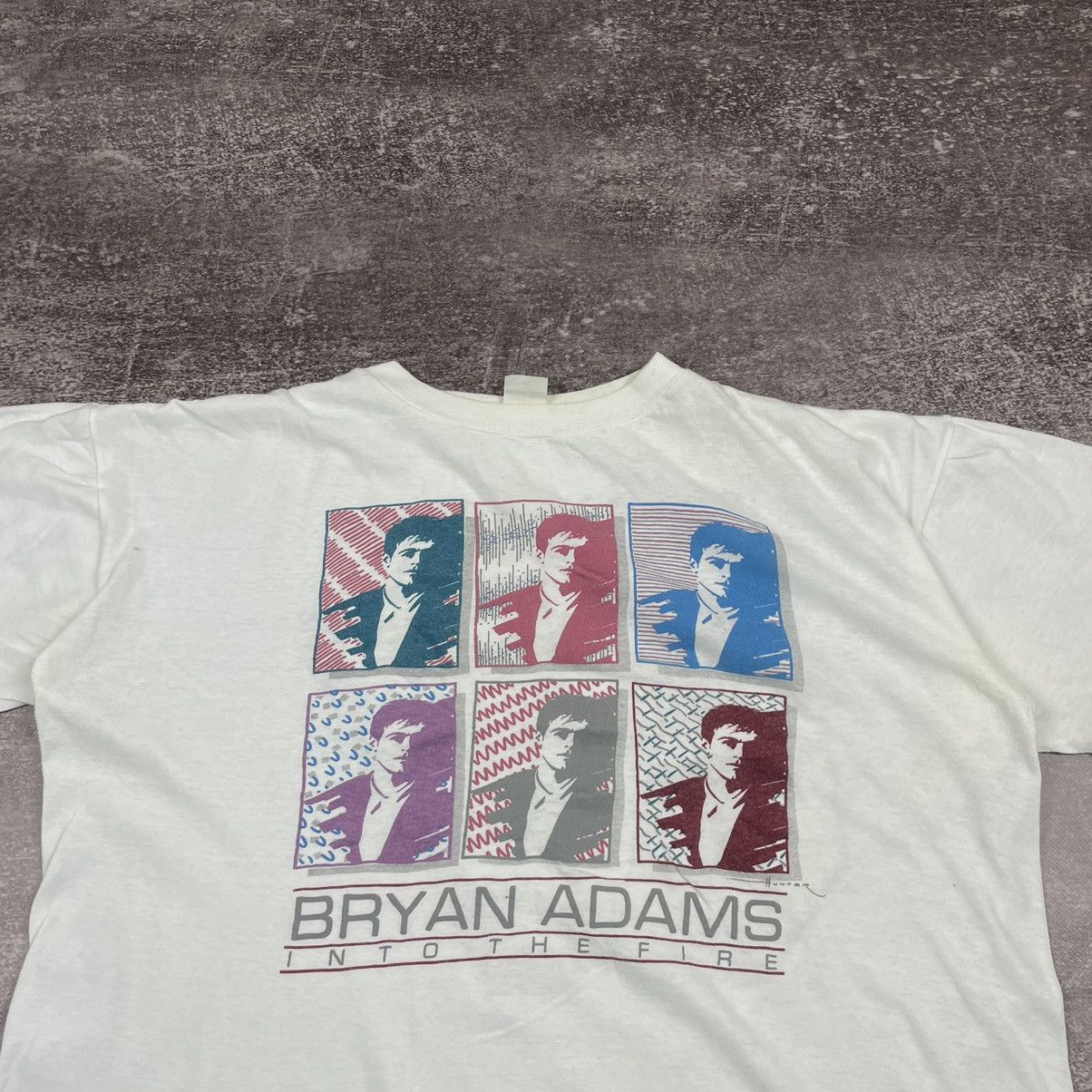 Band Tees Vintage 1987 Bryan Adams Into the Fire Single Stitch T Shirt Size US XL / EU 56 / 4 - 2 Thumbnail