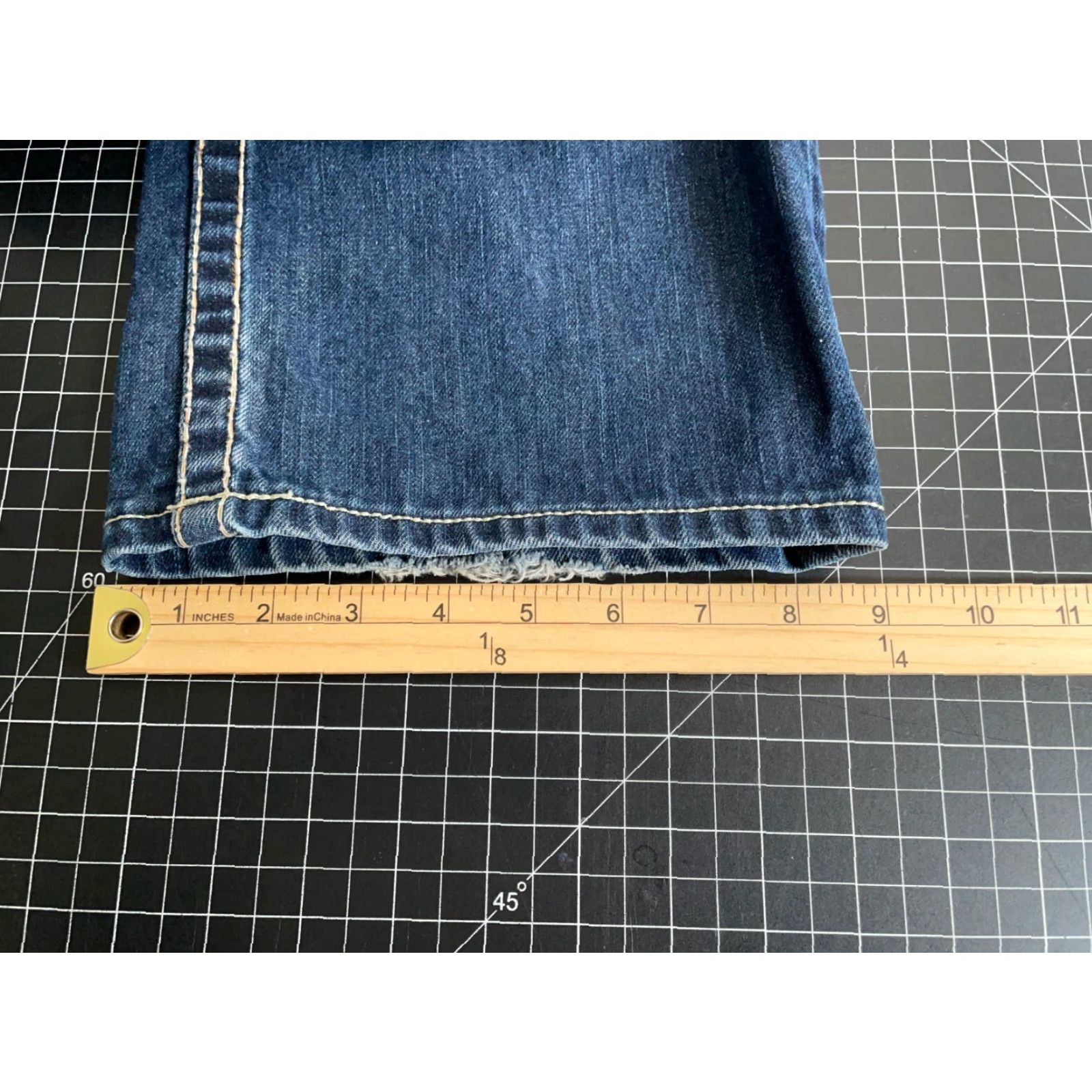Denime VINTAGE Big Star Union Straight Leg Jeans Men's 32L Blue Denim 5-Pocket Zip Fly Size US 32 / EU 48 - 7 Thumbnail