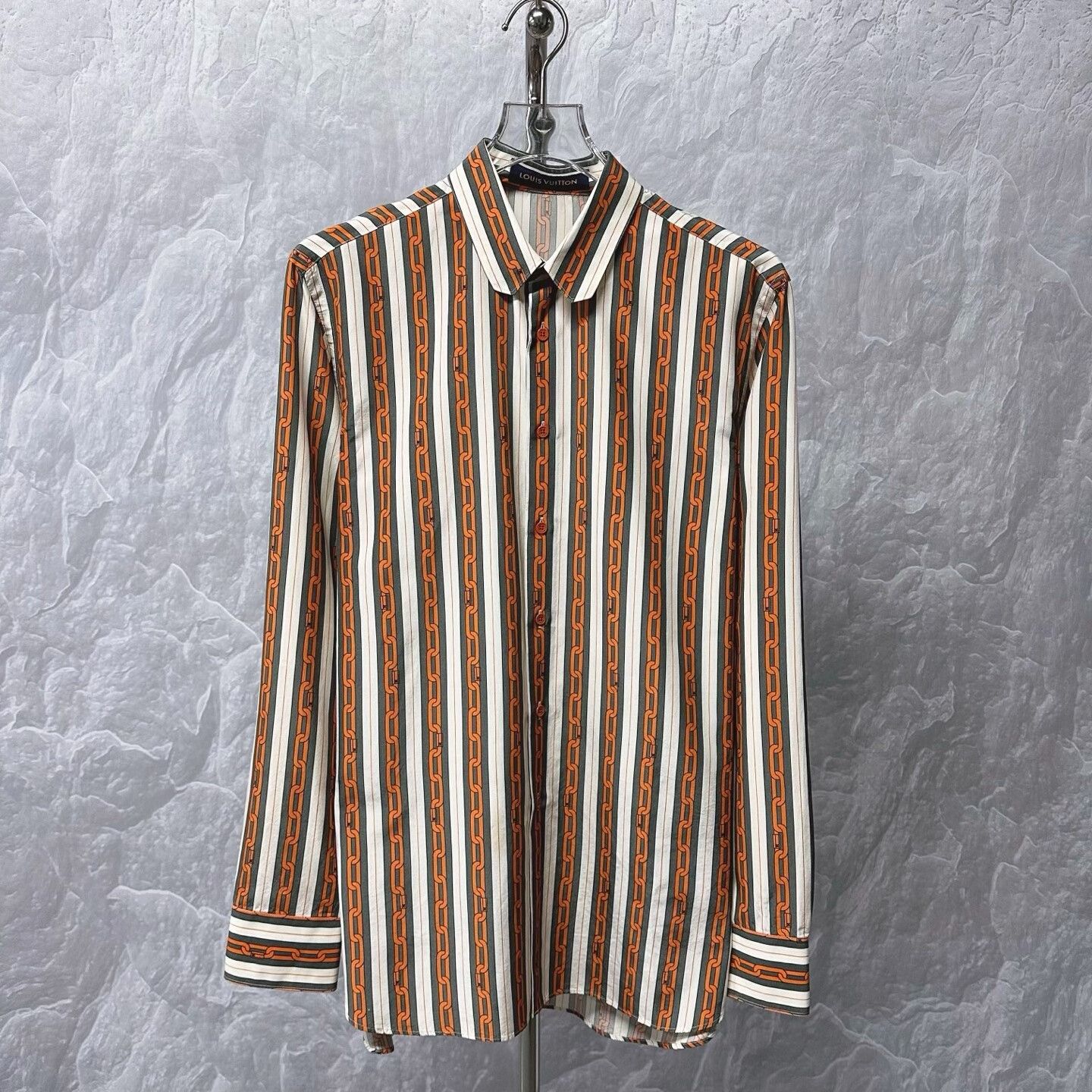 Louis Vuitton louis vuitton striped chain long sleeve shirt Size US S / EU 44-46 / 1 - 1 Thumbnail